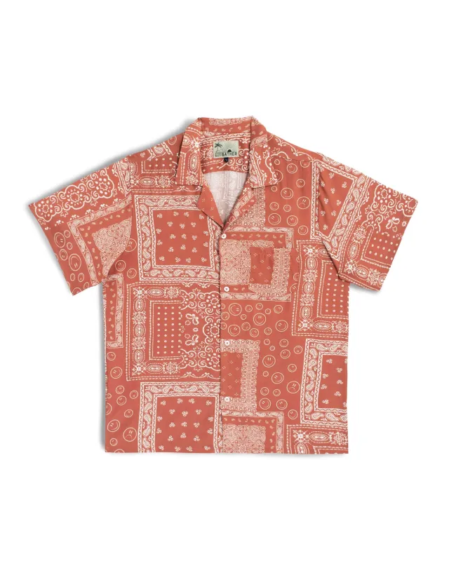 Terracotta Bandana Camp Shirt sold by Bather