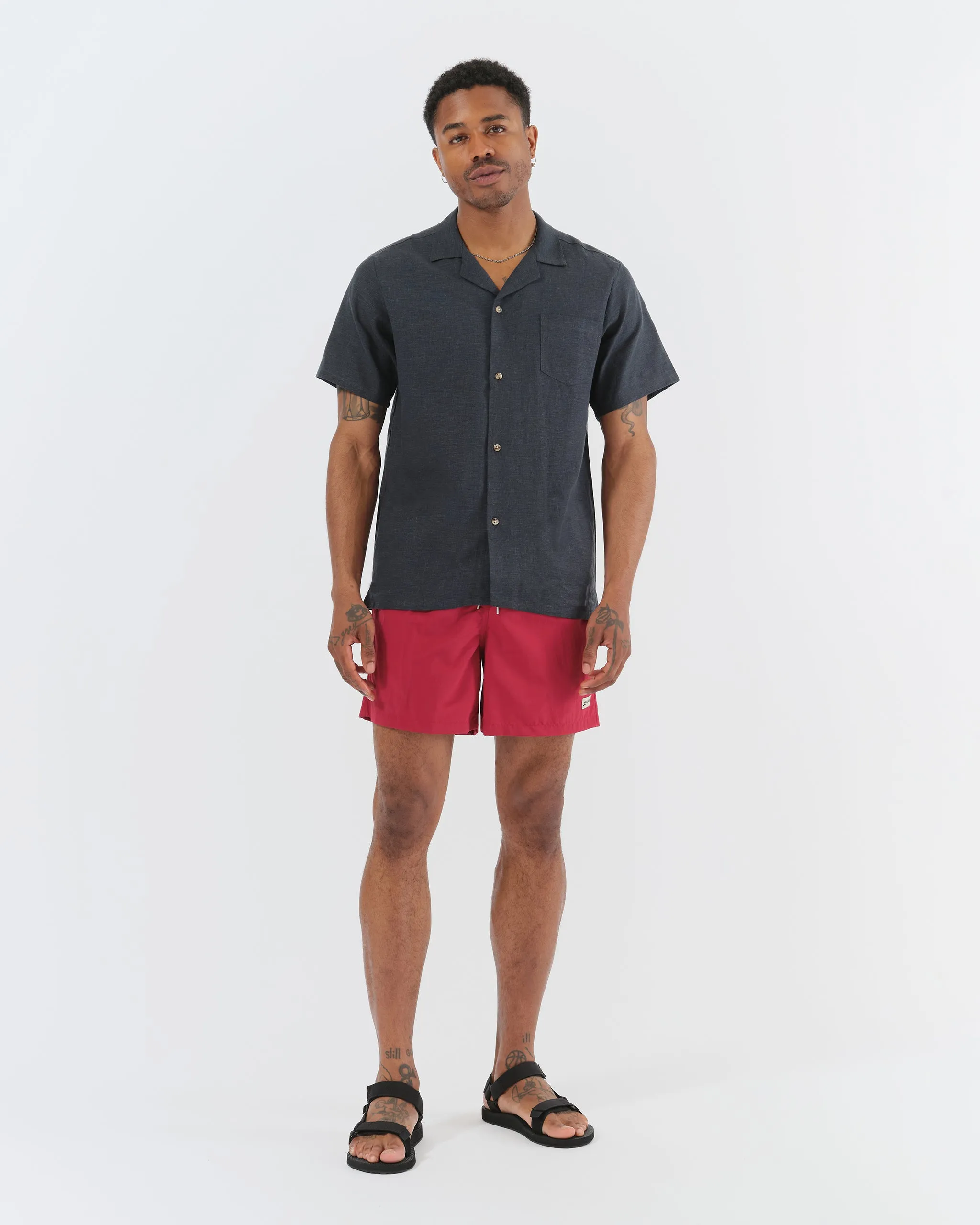 Solid Sangria Swim Trunk sold by Bather product image thumbnail 2