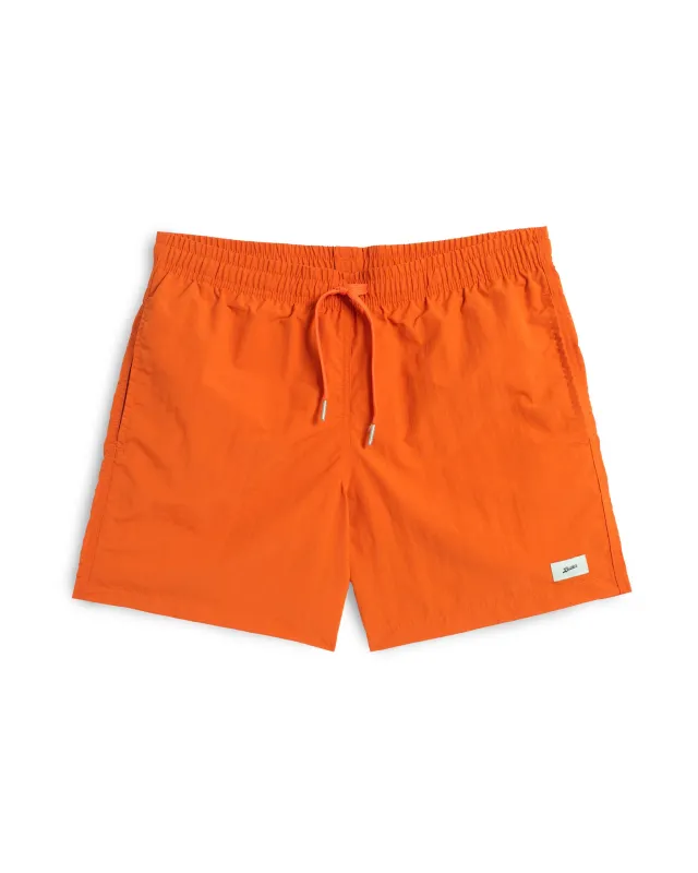 Solid Orange Swim Trunk sold by Bather