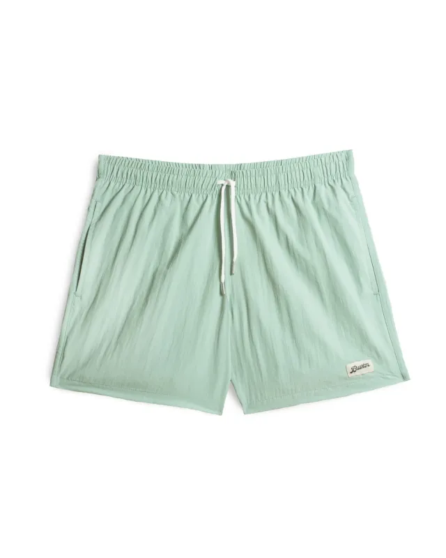 Solid Sea Foam Swim Trunk sold by Bather