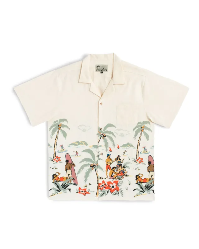 Natural Trippin' Beach Camp Shirt made by Bather