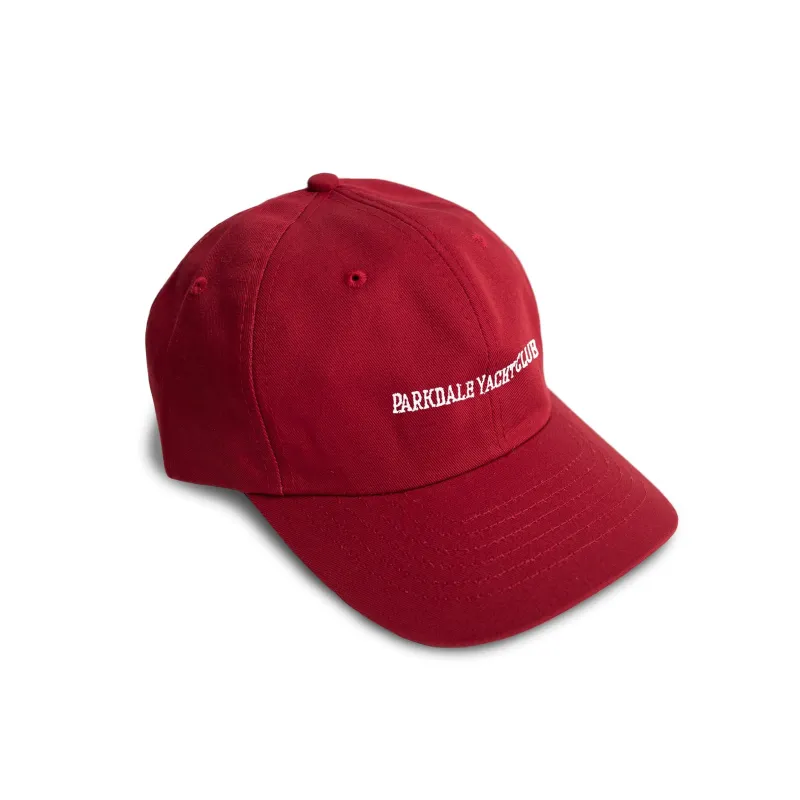 PYC Red 6 Panel Cap made by Bather