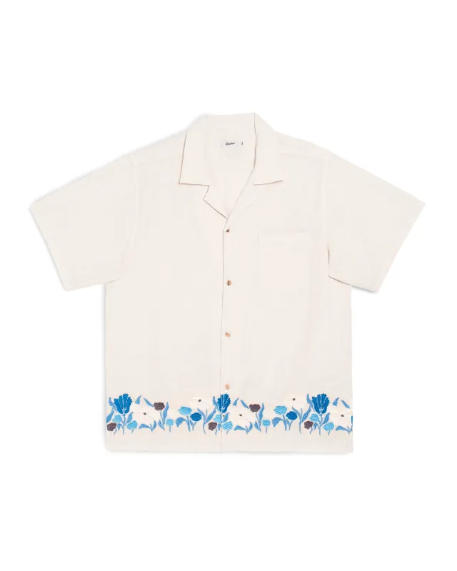 Pearl Lawn Linen Camp Shirt made by Bather