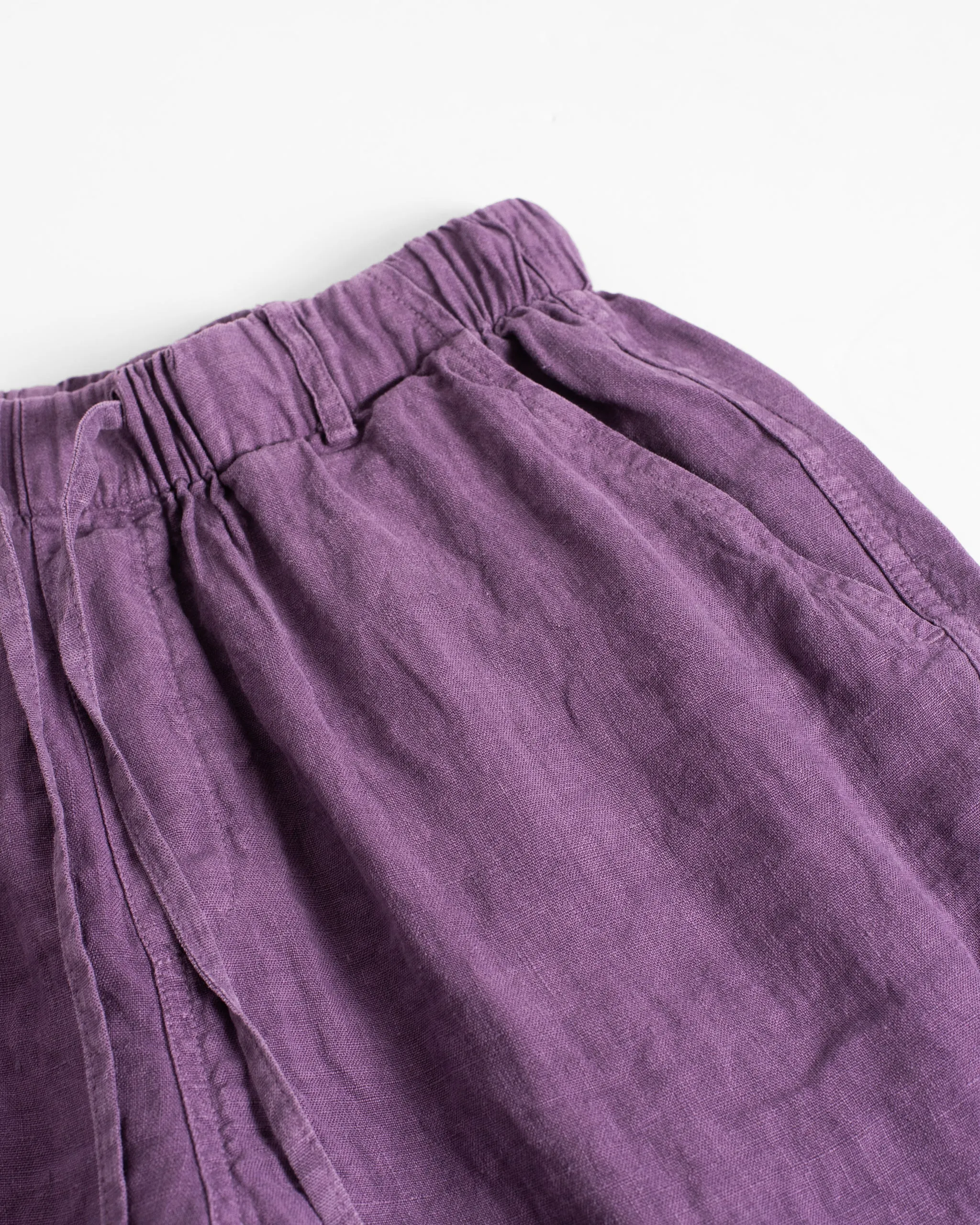 Grape Linen Leisure Short sold by Bather product image thumbnail 4
