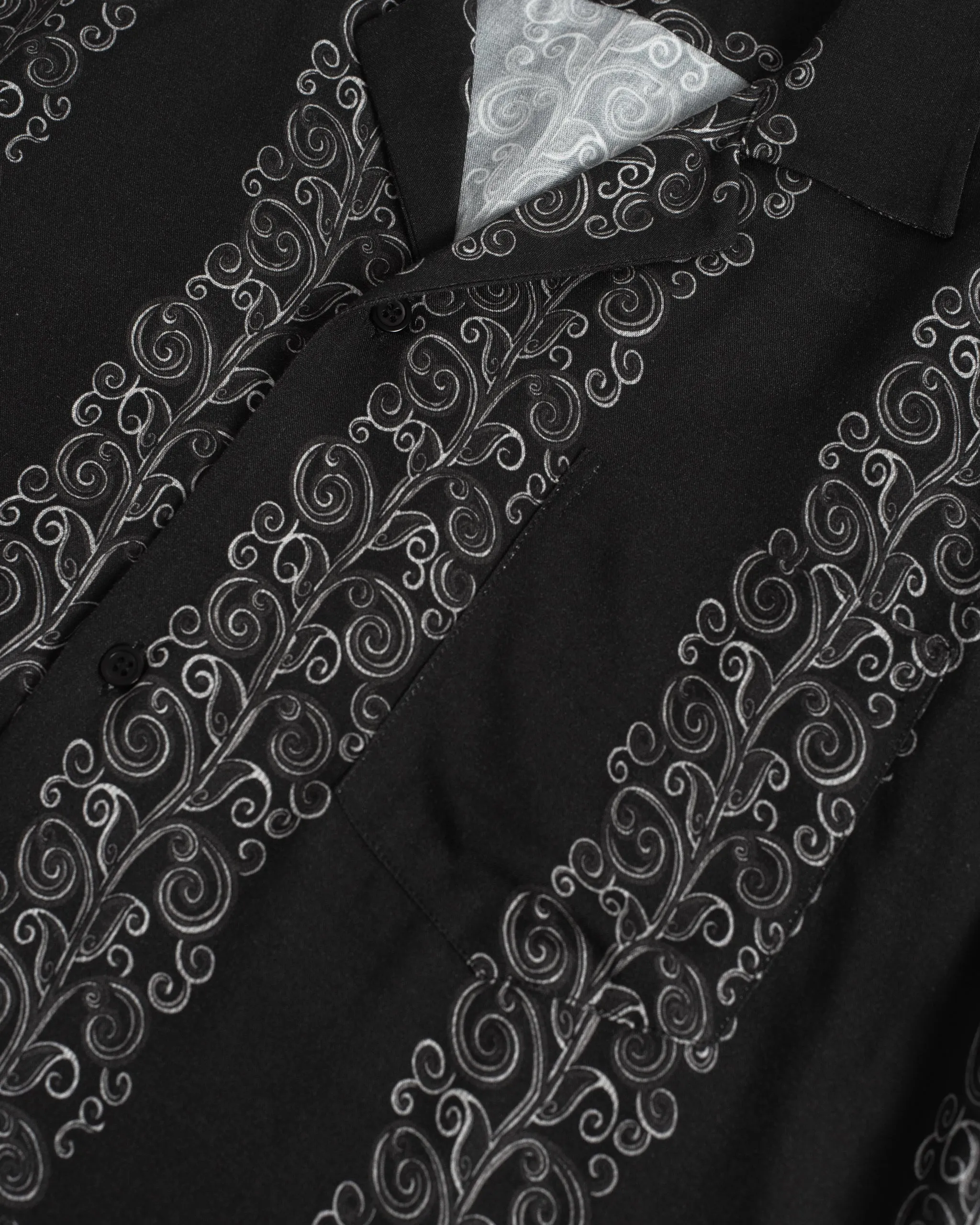 Black Fiesta Camp Shirt sold by Bather product image thumbnail 4