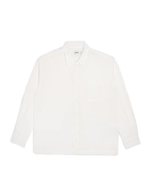 White Ripple Leisure Shirt made by Bather