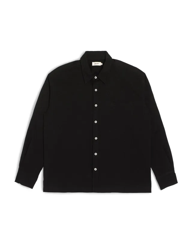 Black Ripple Leisure Shirt made by Bather