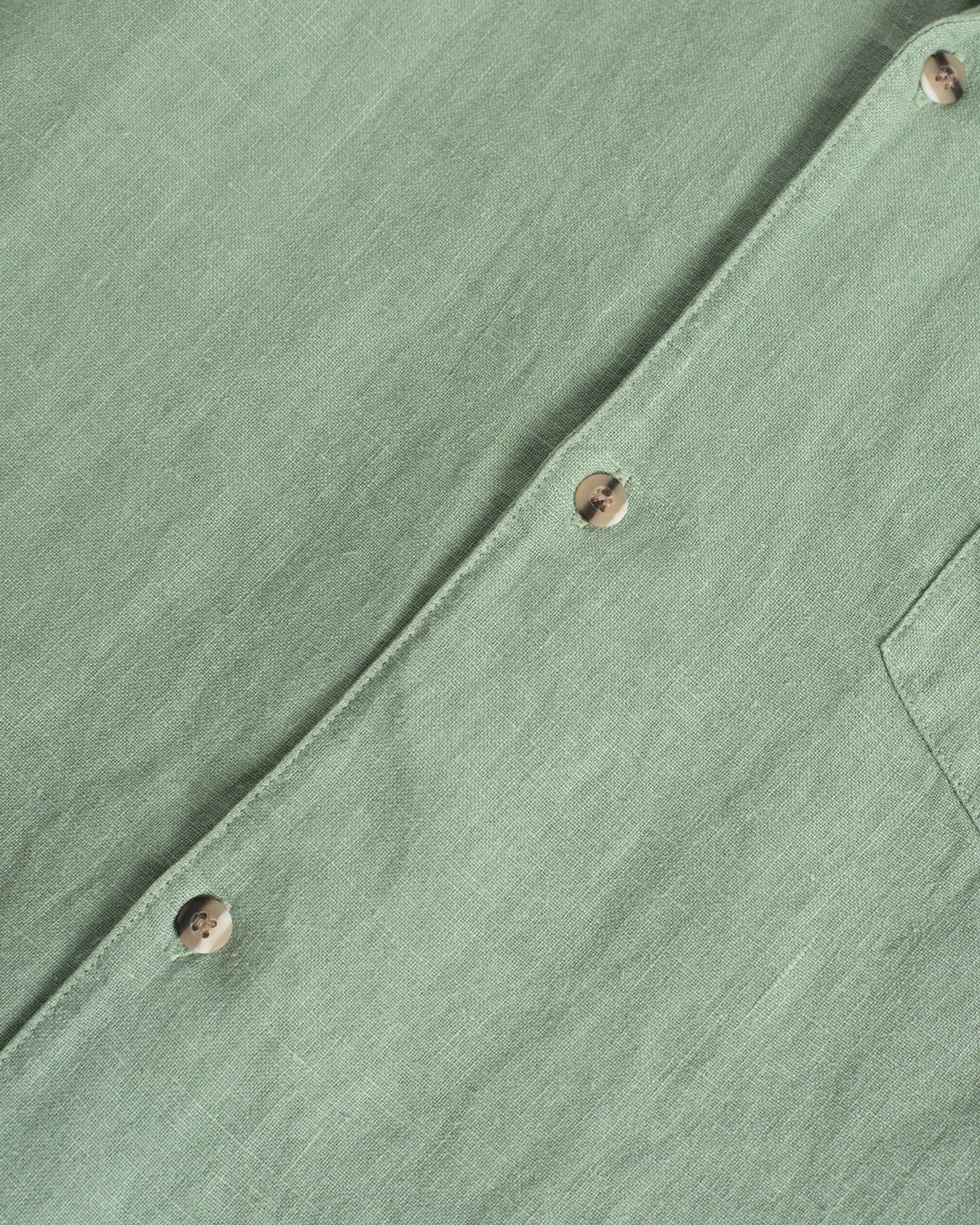 Sage Linen Leisure Shirt sold by Bather product image thumbnail 4