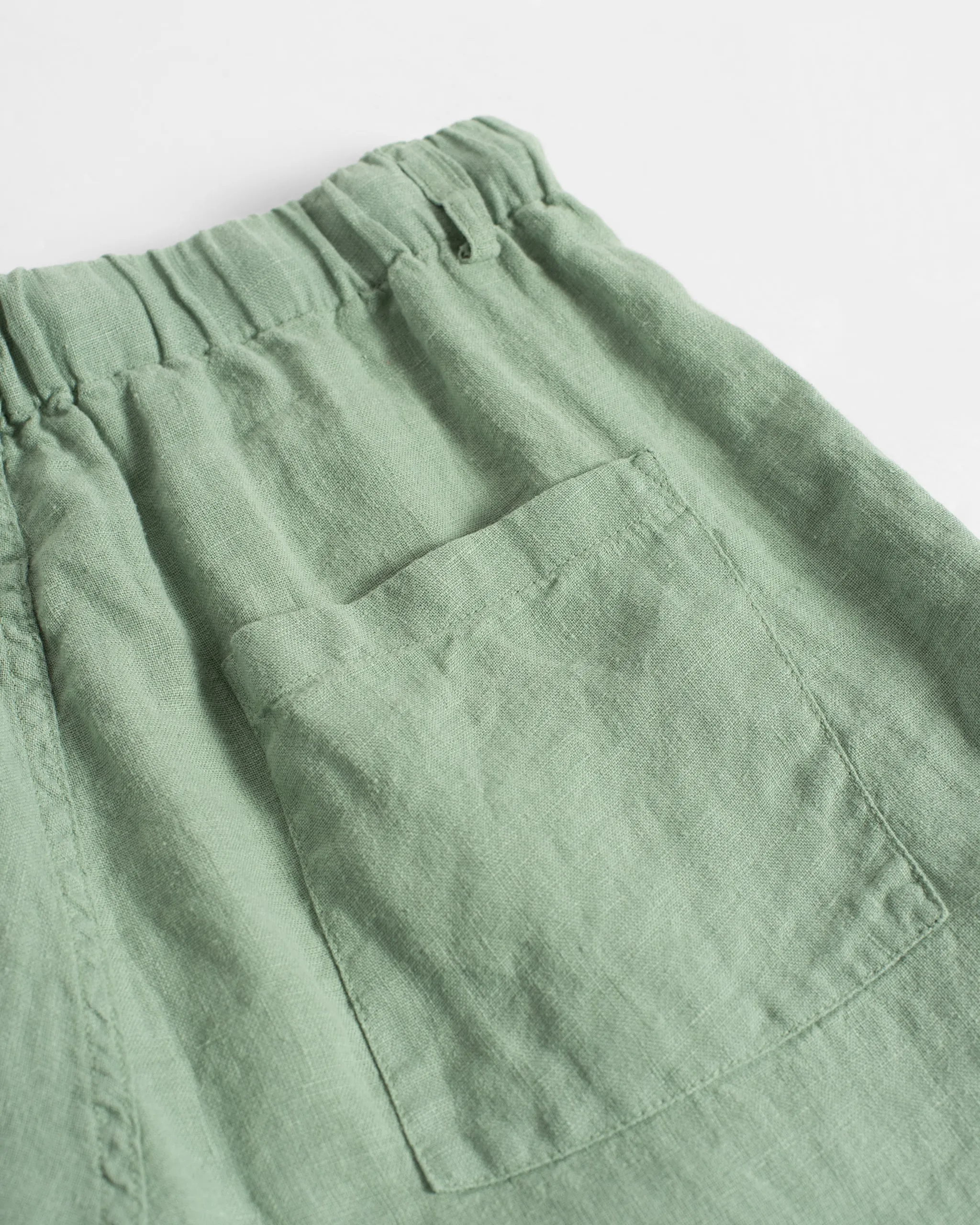Sage Linen Leisure Short sold by Bather product image thumbnail 4