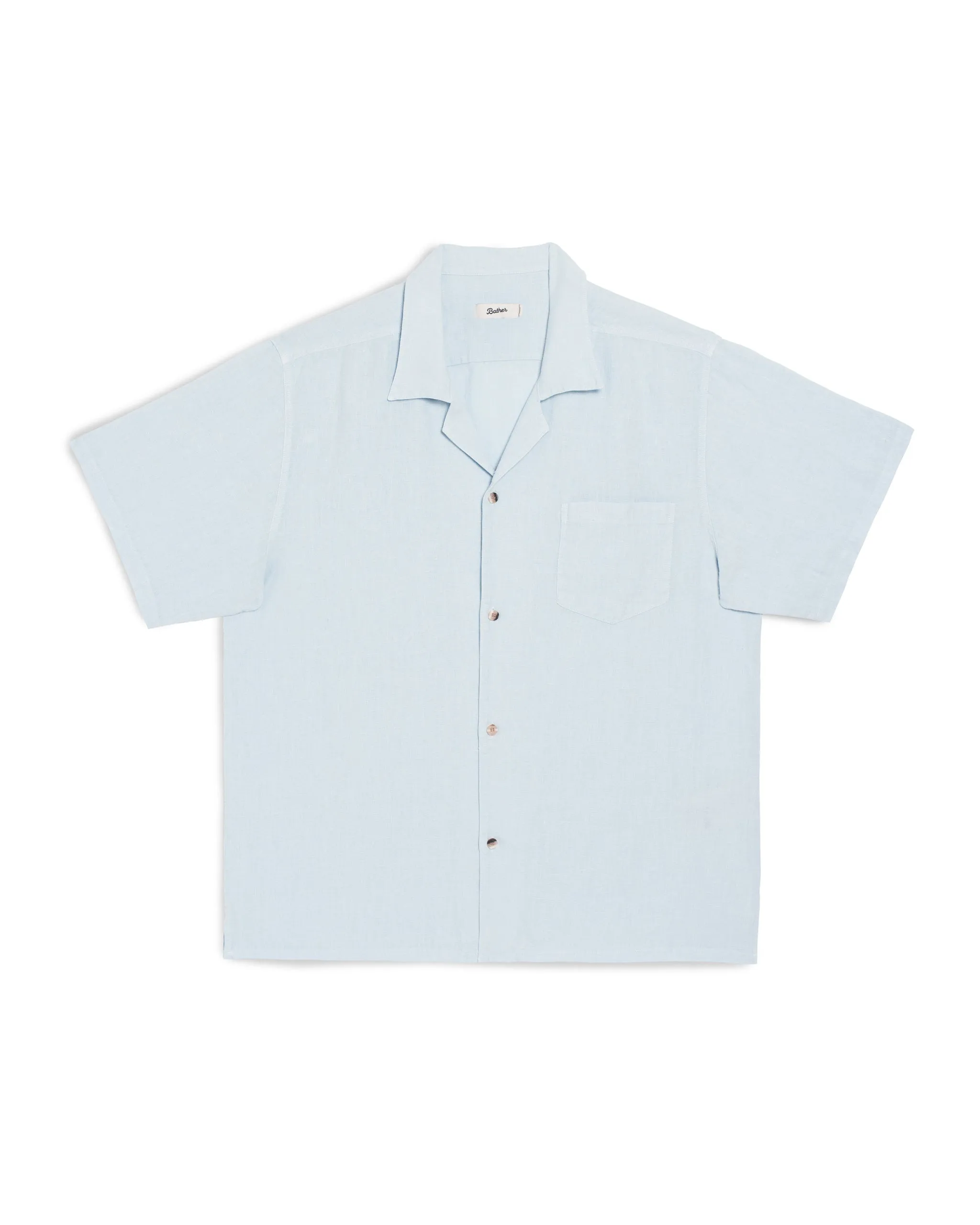Sky Linen Camp Shirt sold by Bather