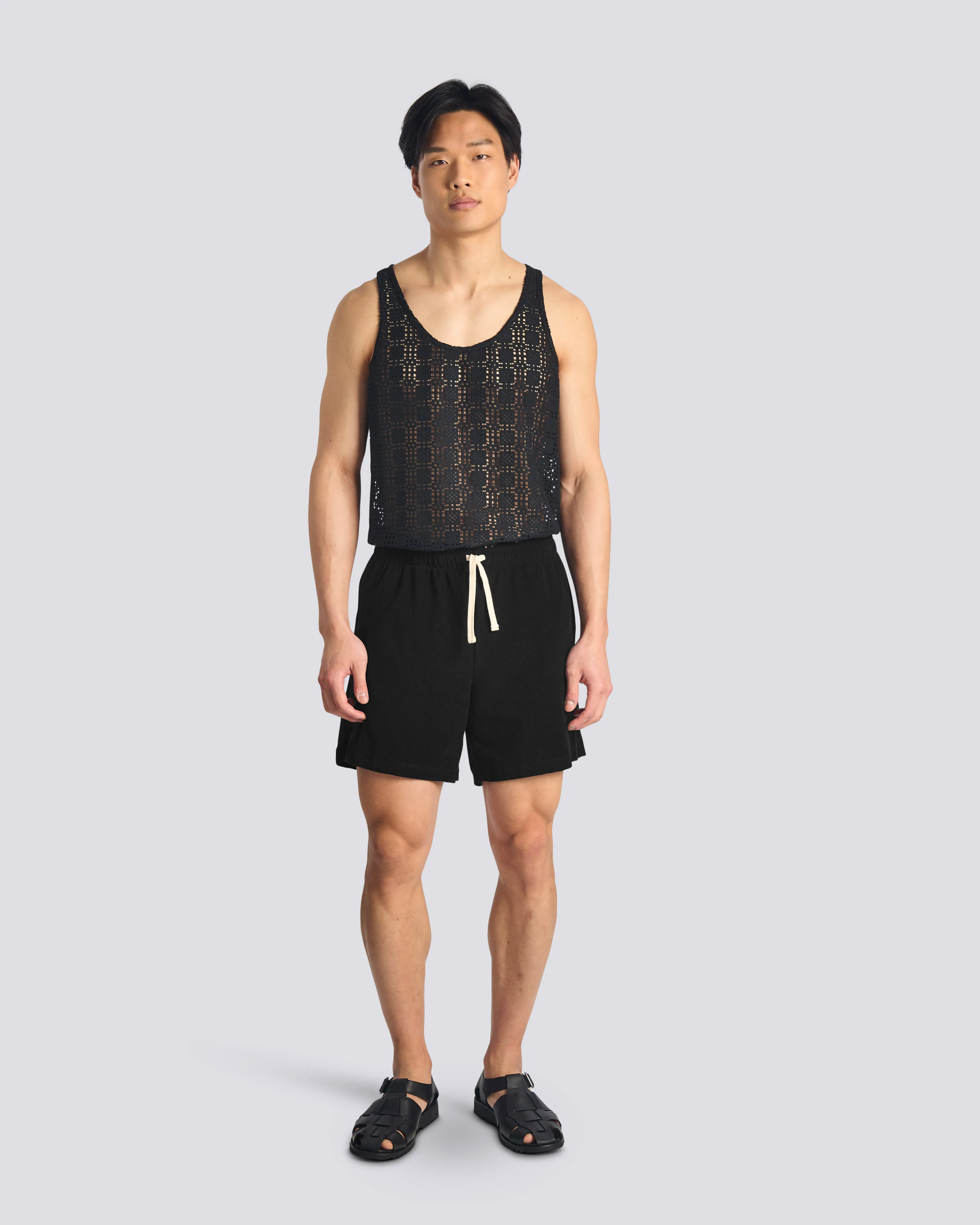 Black Terry Tour Short sold by Bather product image thumbnail 2