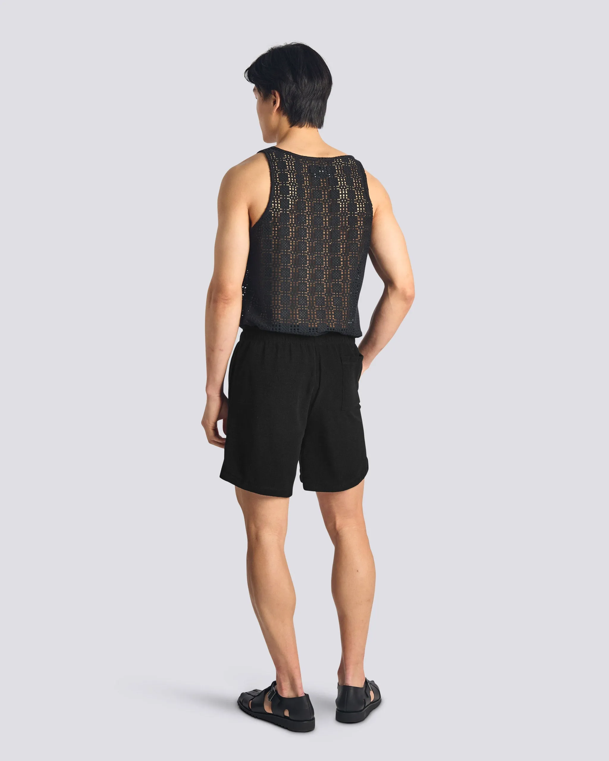 Black Terry Tour Short sold by Bather product image thumbnail 3