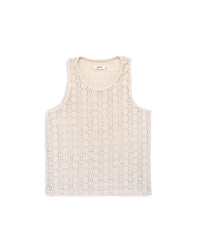 Dune Lattice Tank Top made by Bather