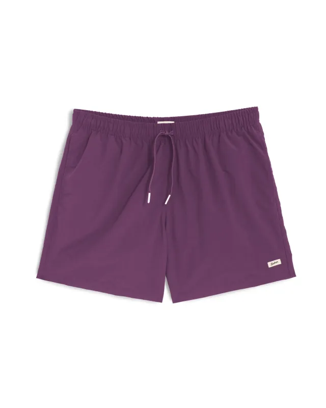 Solid Grape Swim Trunk made by Bather
