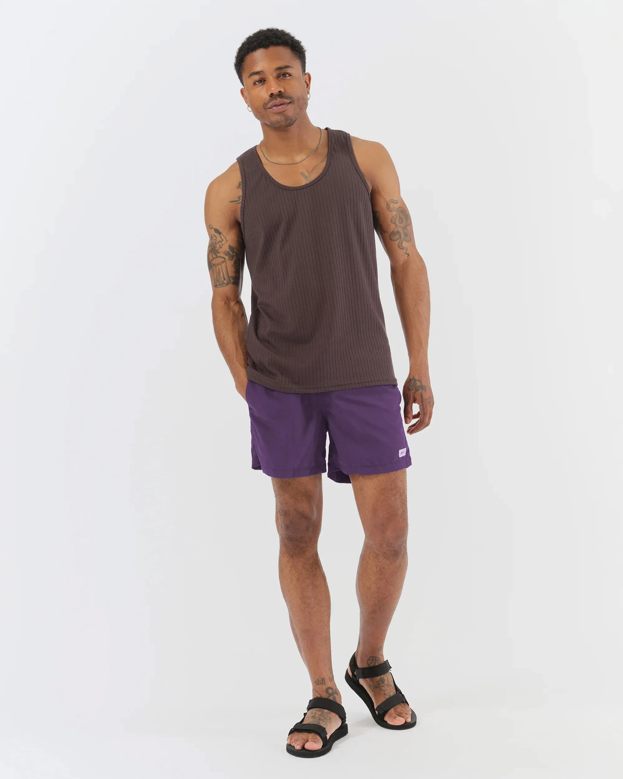 Solid Grape Swim Trunk sold by Bather product image thumbnail 2