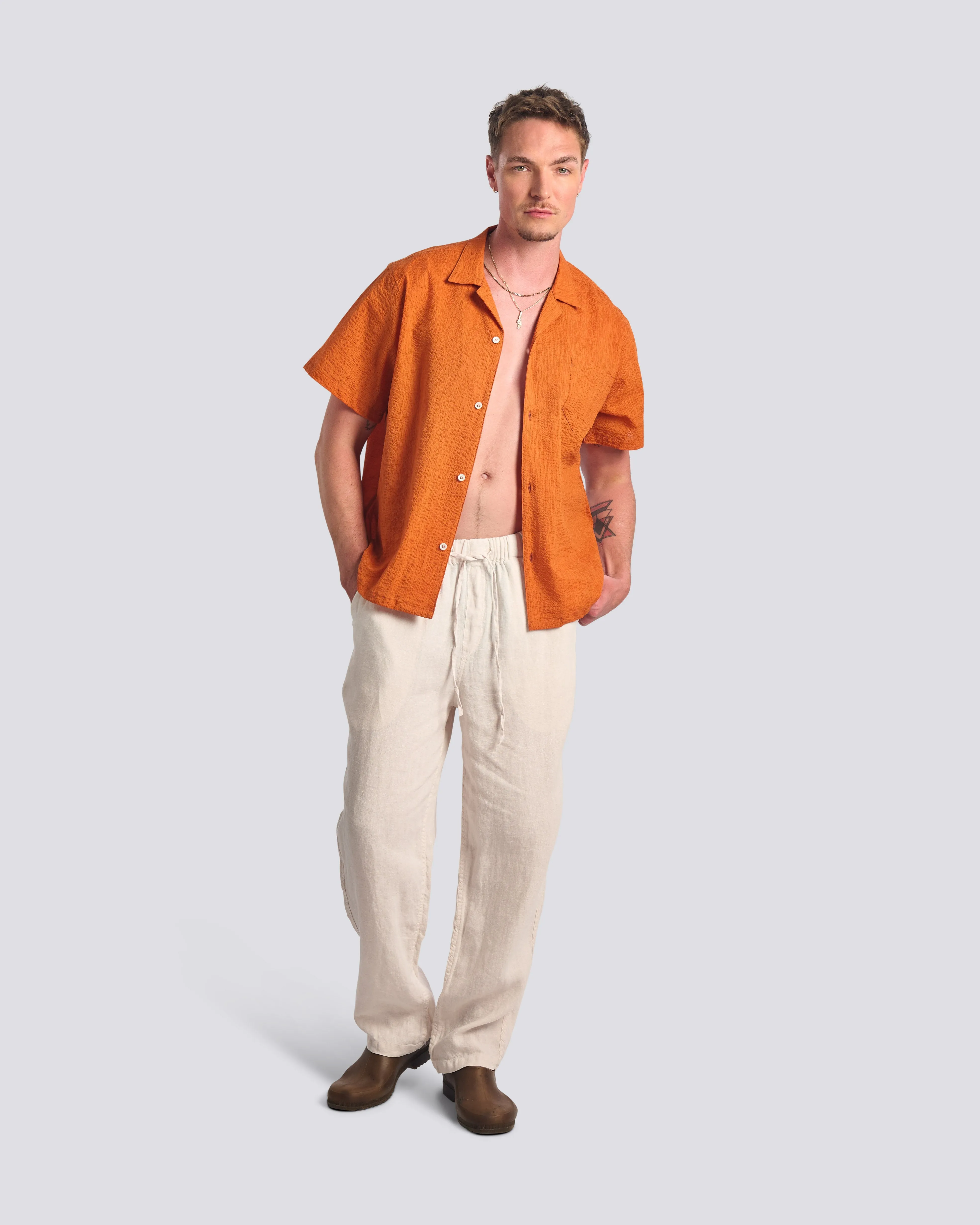 Cantaloupe Ripple Camp Shirt sold by Bather product image thumbnail 2