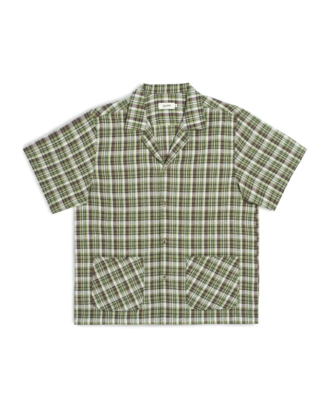 Caiman Check Traveler Shirt made by Bather
