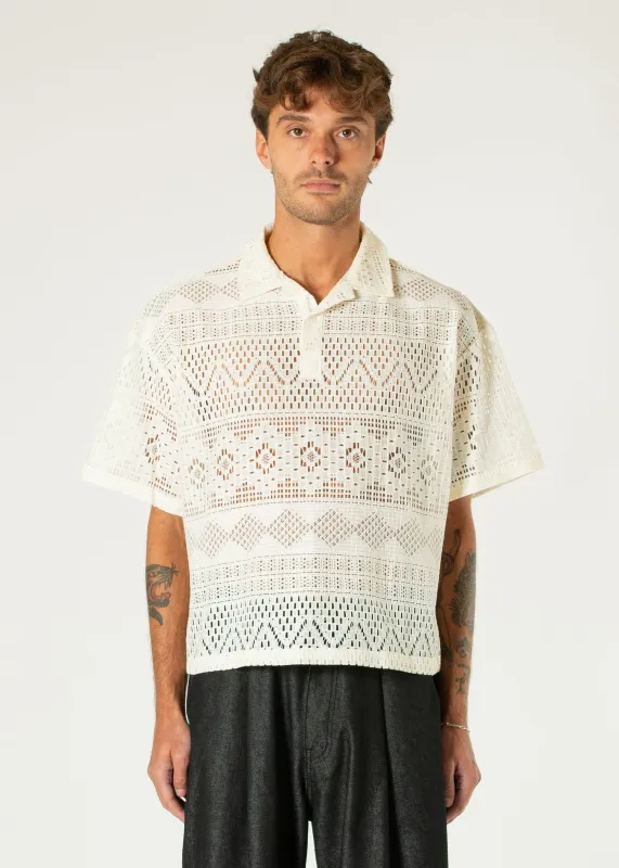 Lace Polo Shirt made by Estudio Niksen