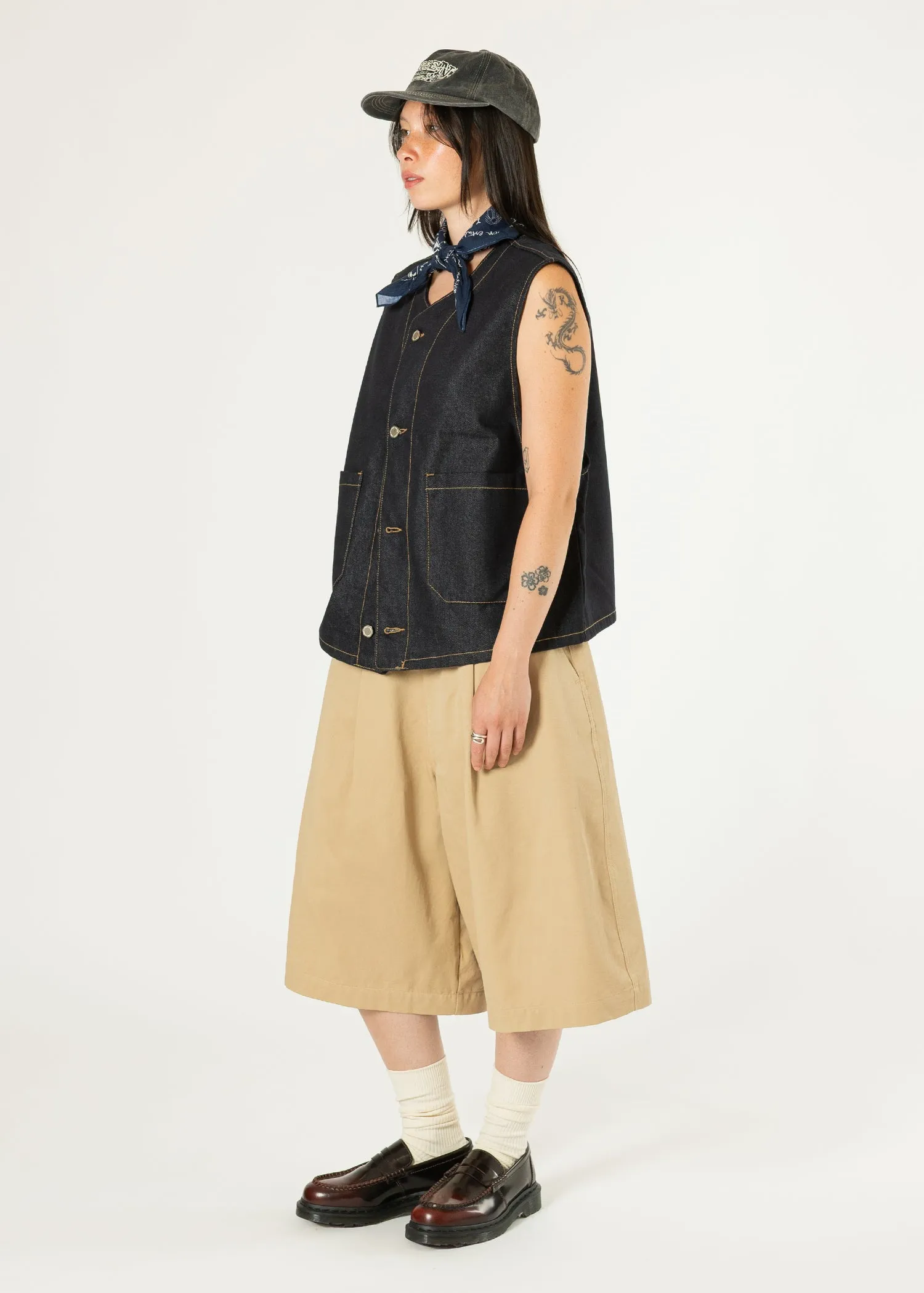 Pintuck Wide Shorts sold by Estudio Niksen product image thumbnail 4