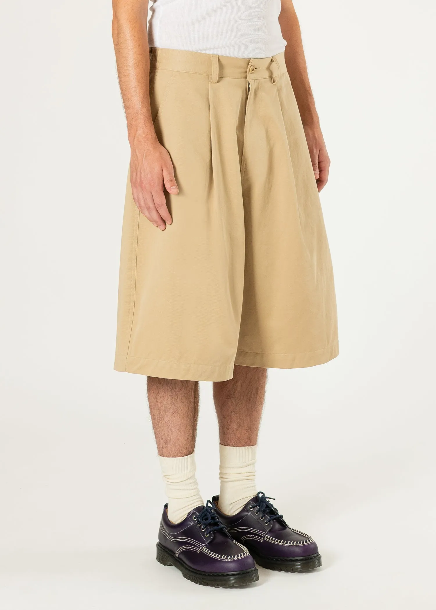 Pintuck Wide Shorts sold by Estudio Niksen