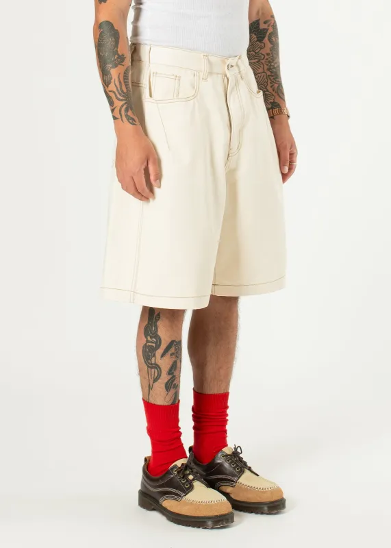 Half-dart Raw Denim Shorts made by Estudio Niksen