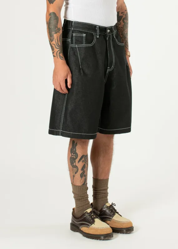 Half-dart Raw Denim Shorts made by Estudio Niksen