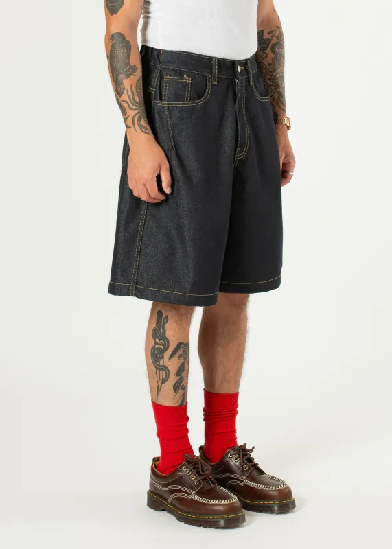 Half-dart Raw Denim Shorts made by Estudio Niksen