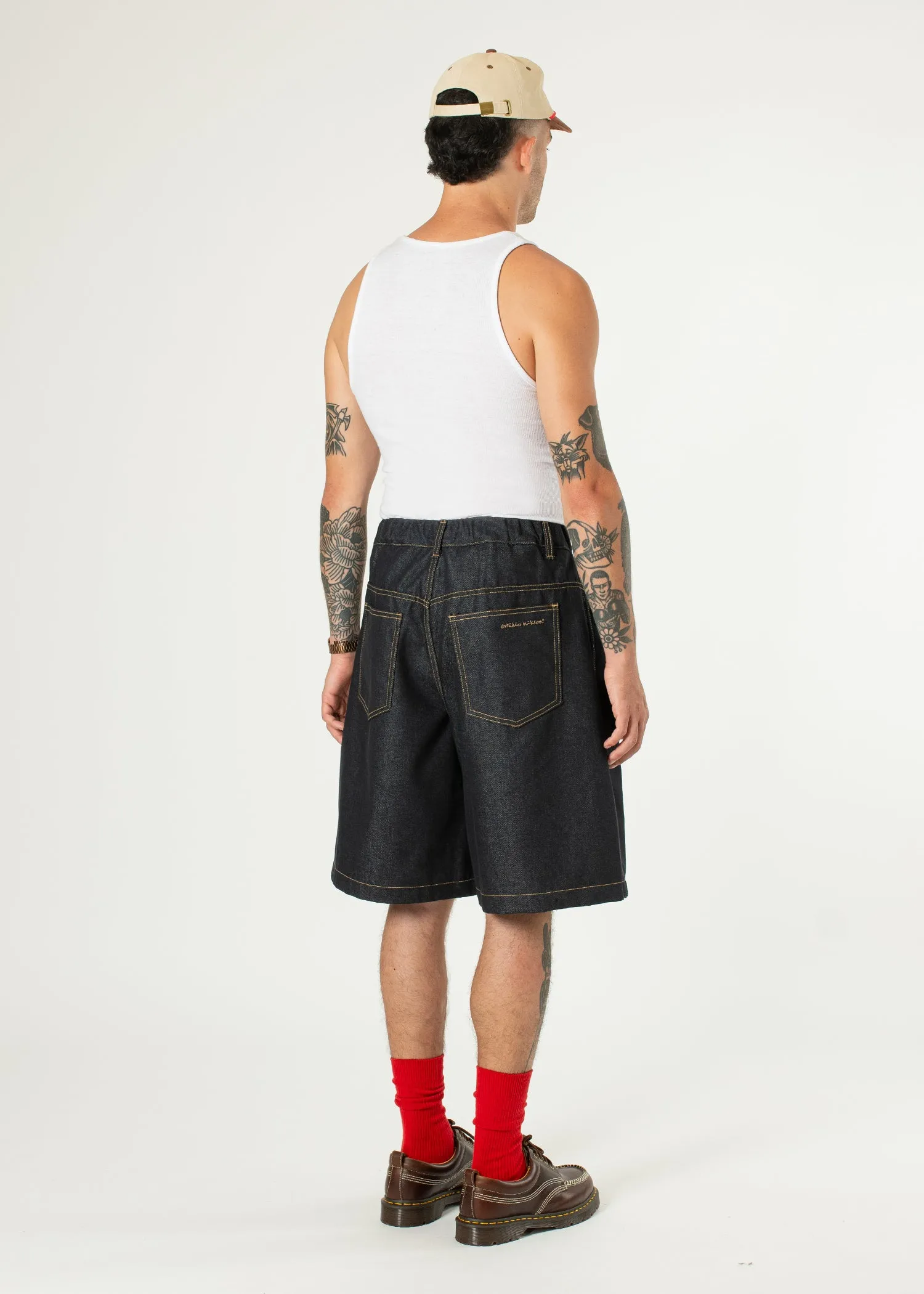 Half-dart Raw Denim Shorts sold by Estudio Niksen product image thumbnail 3