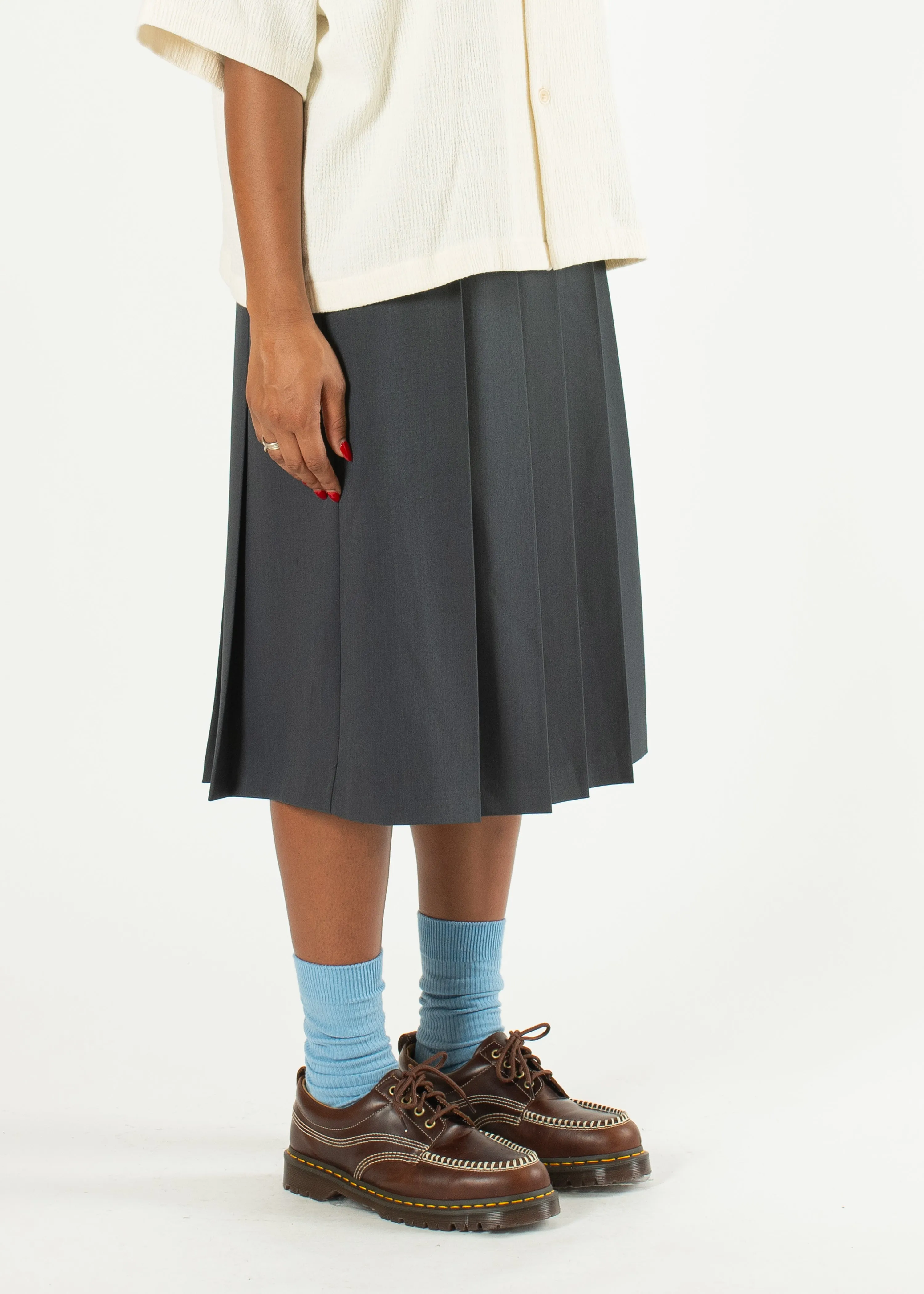 Pleated Wide Skirt sold by Estudio Niksen