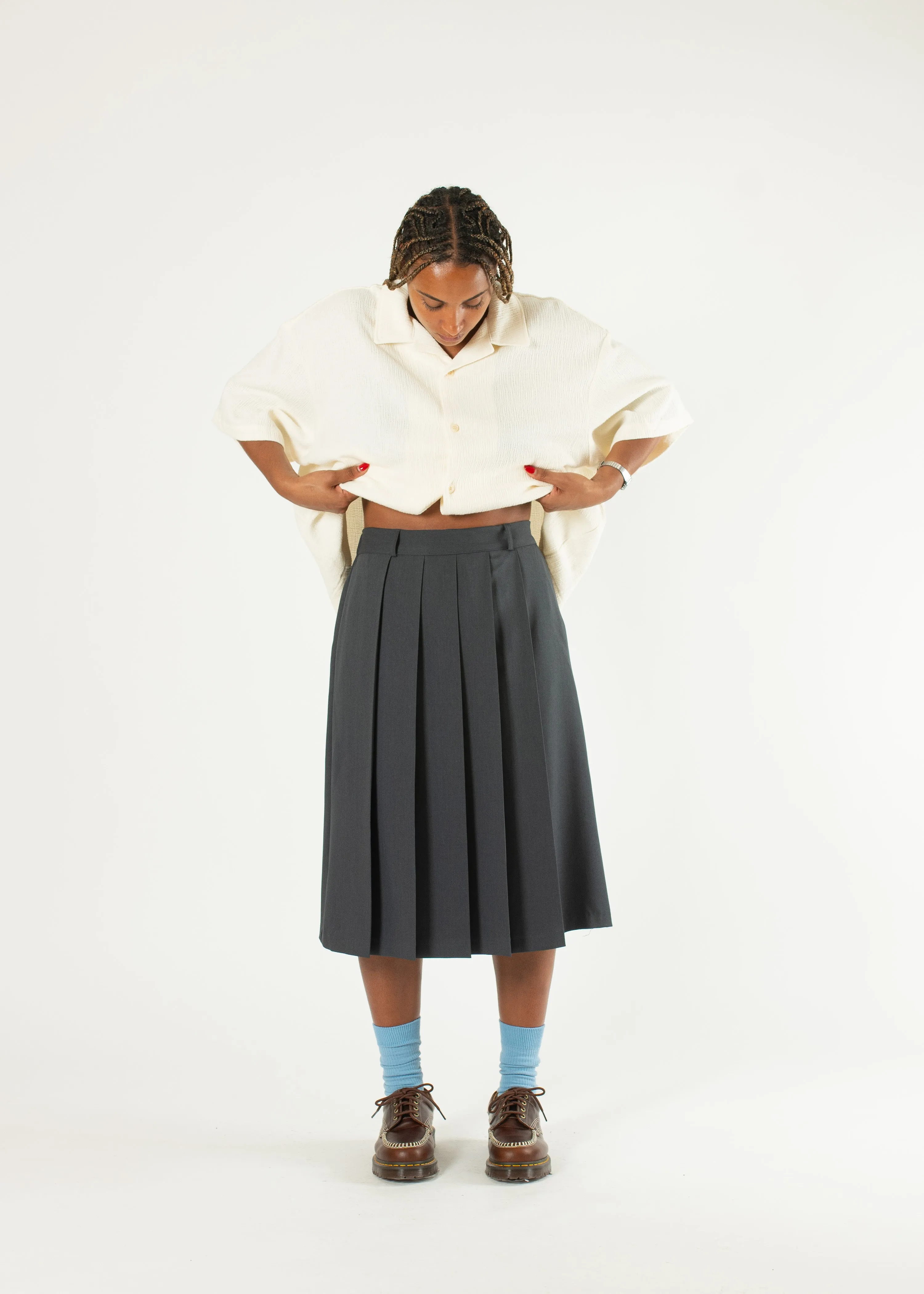 Pleated Wide Skirt sold by Estudio Niksen product image thumbnail 2