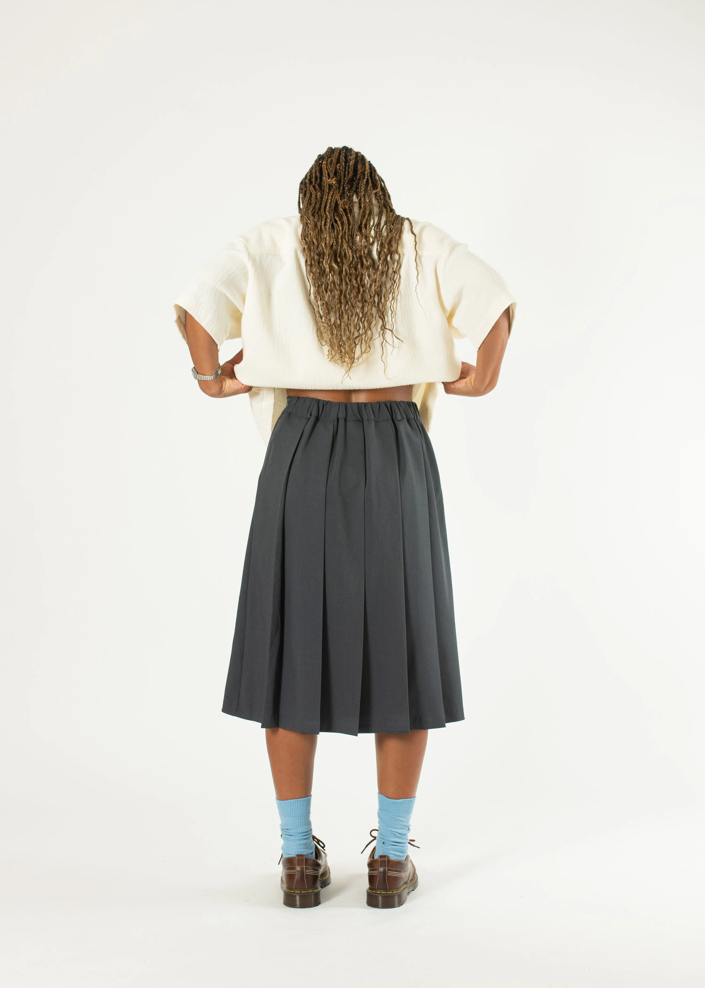 Pleated Wide Skirt sold by Estudio Niksen product image thumbnail 4
