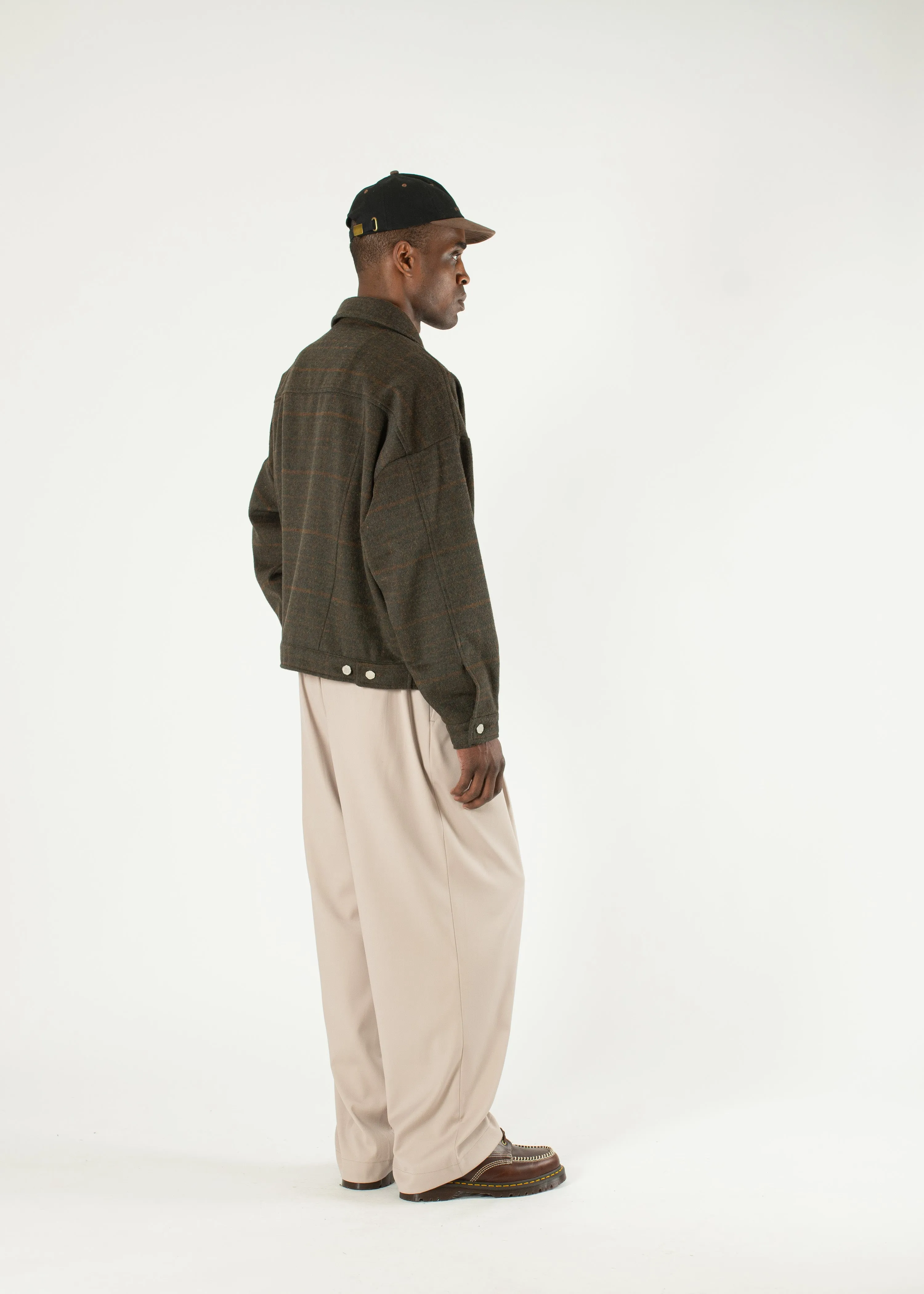 Pintuck Wide Trousers sold by Estudio Niksen product image thumbnail 4