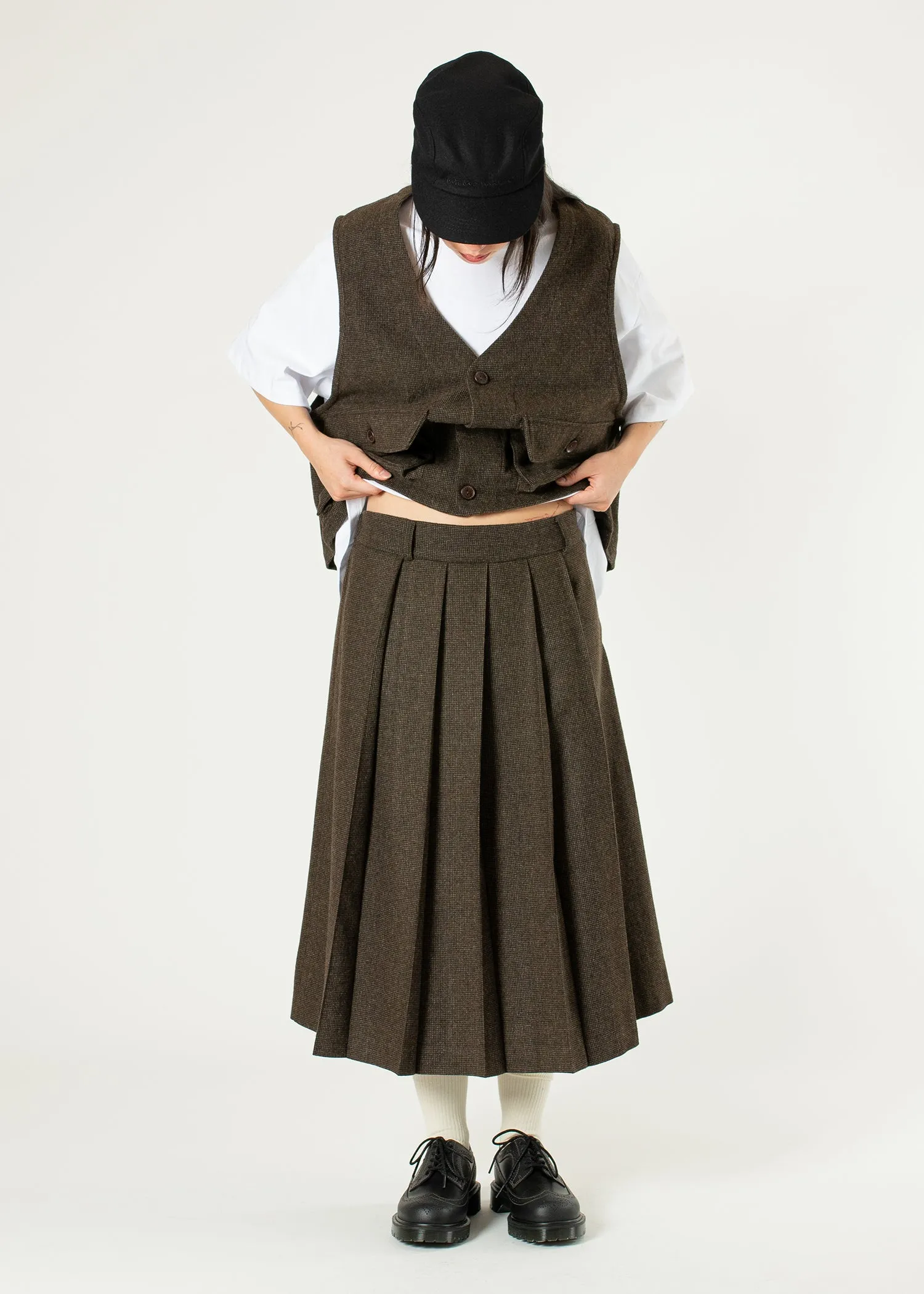 Pleated Suit Skirt sold by Estudio Niksen product image thumbnail 3
