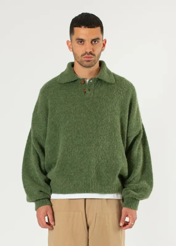 Alpaca Polo Sweater made by Estudio Niksen