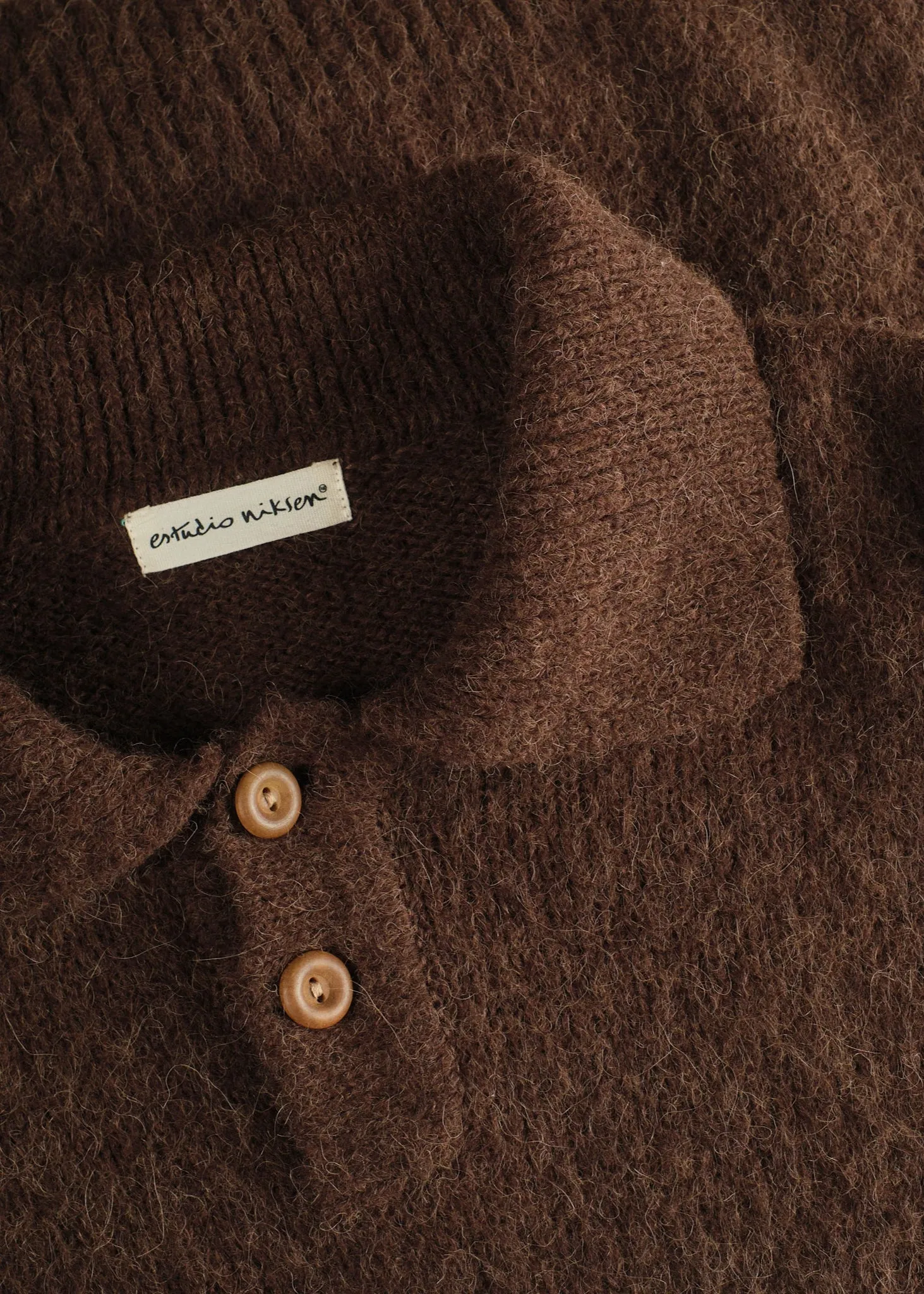 Alpaca Polo Sweater sold by Estudio Niksen product image thumbnail 5