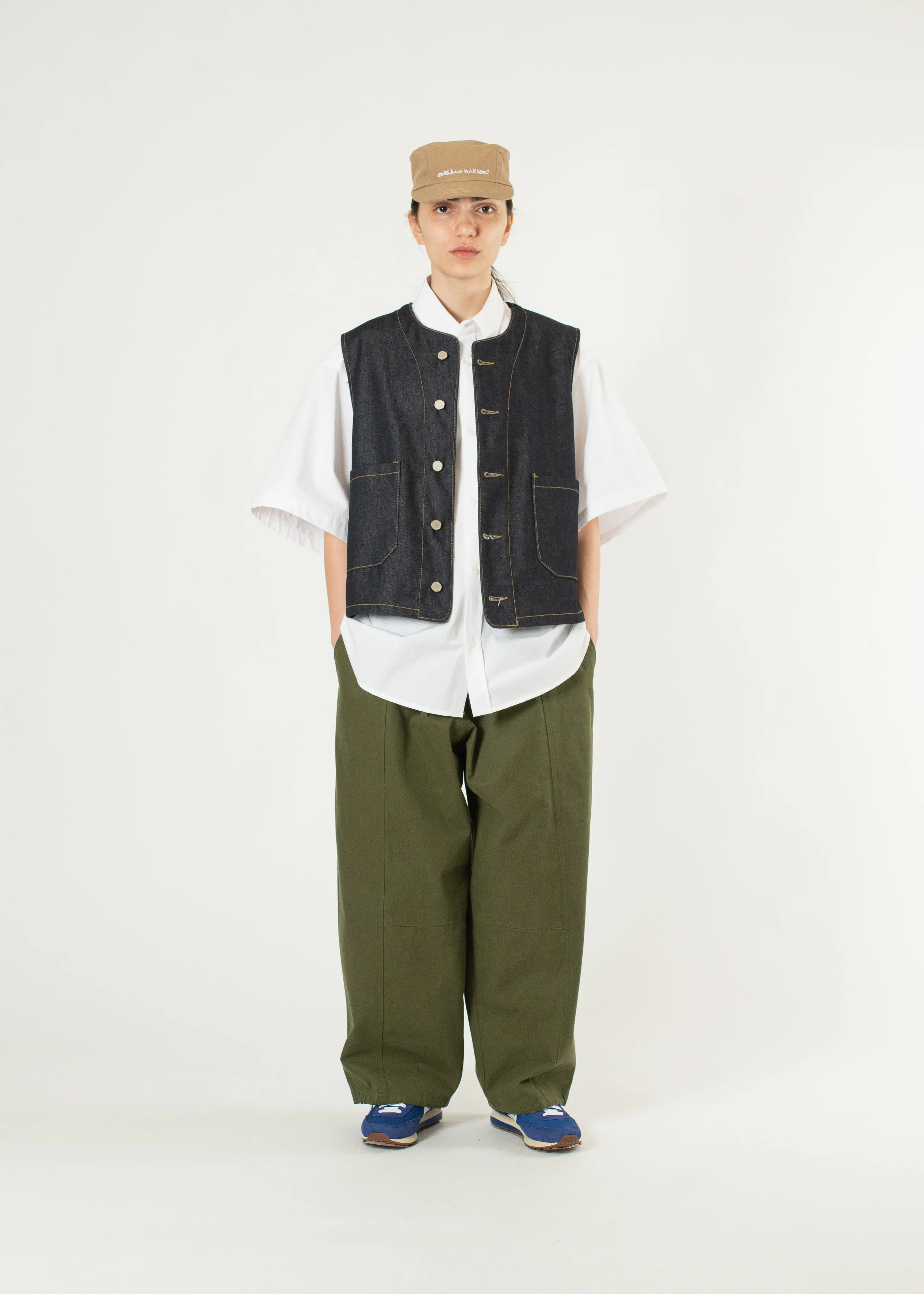 Raw Denim Wide Vest sold by Estudio Niksen product image thumbnail 2