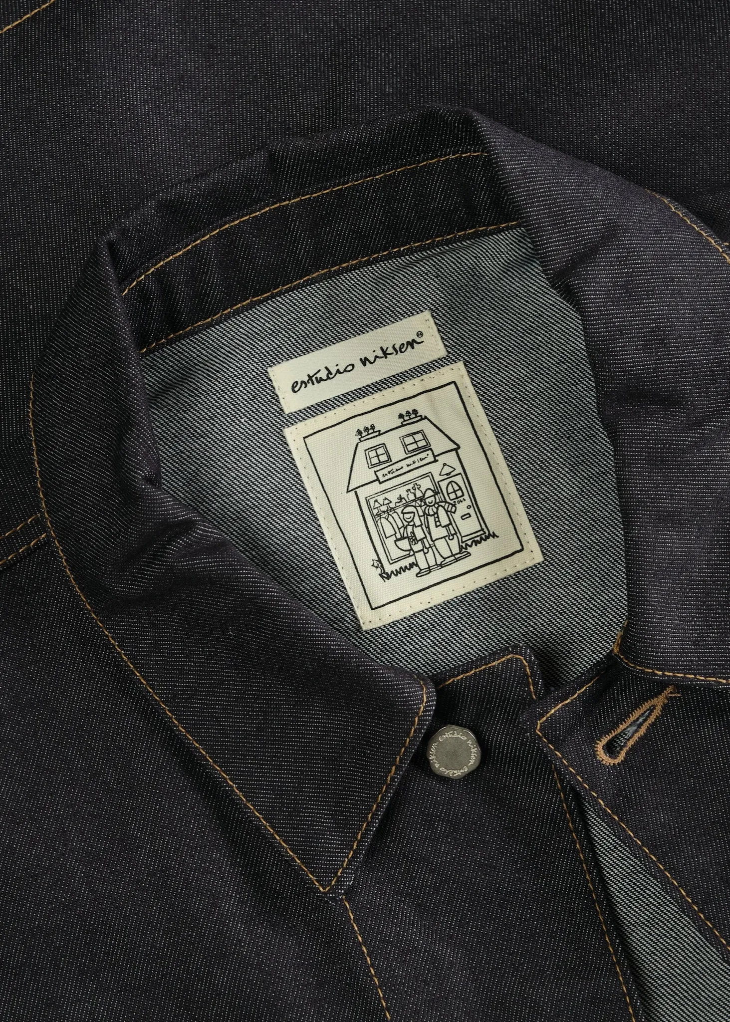Raw Denim Chore Jacket sold by Estudio Niksen product image thumbnail 5