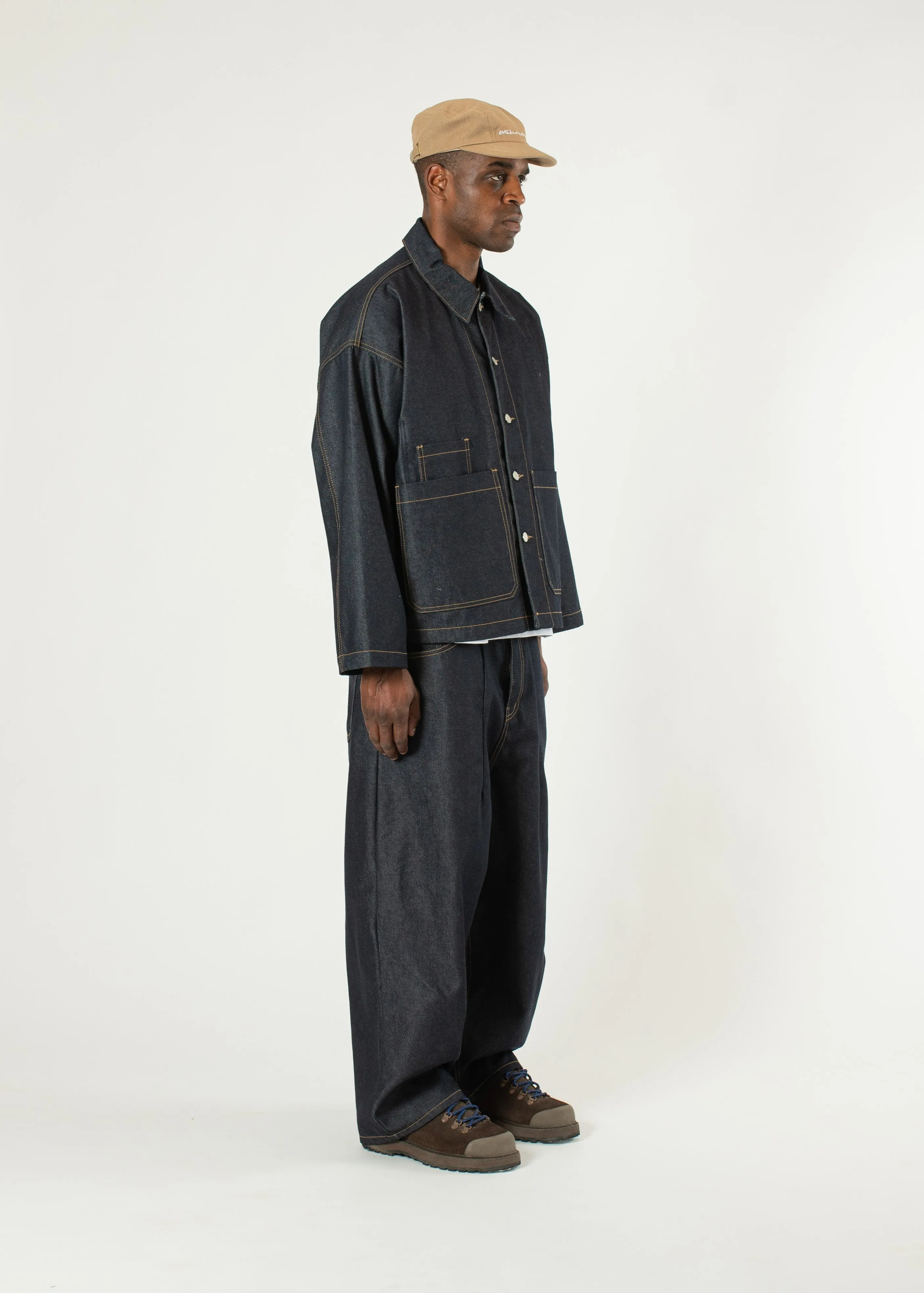 Raw Denim Chore Jacket sold by Estudio Niksen product image thumbnail 3