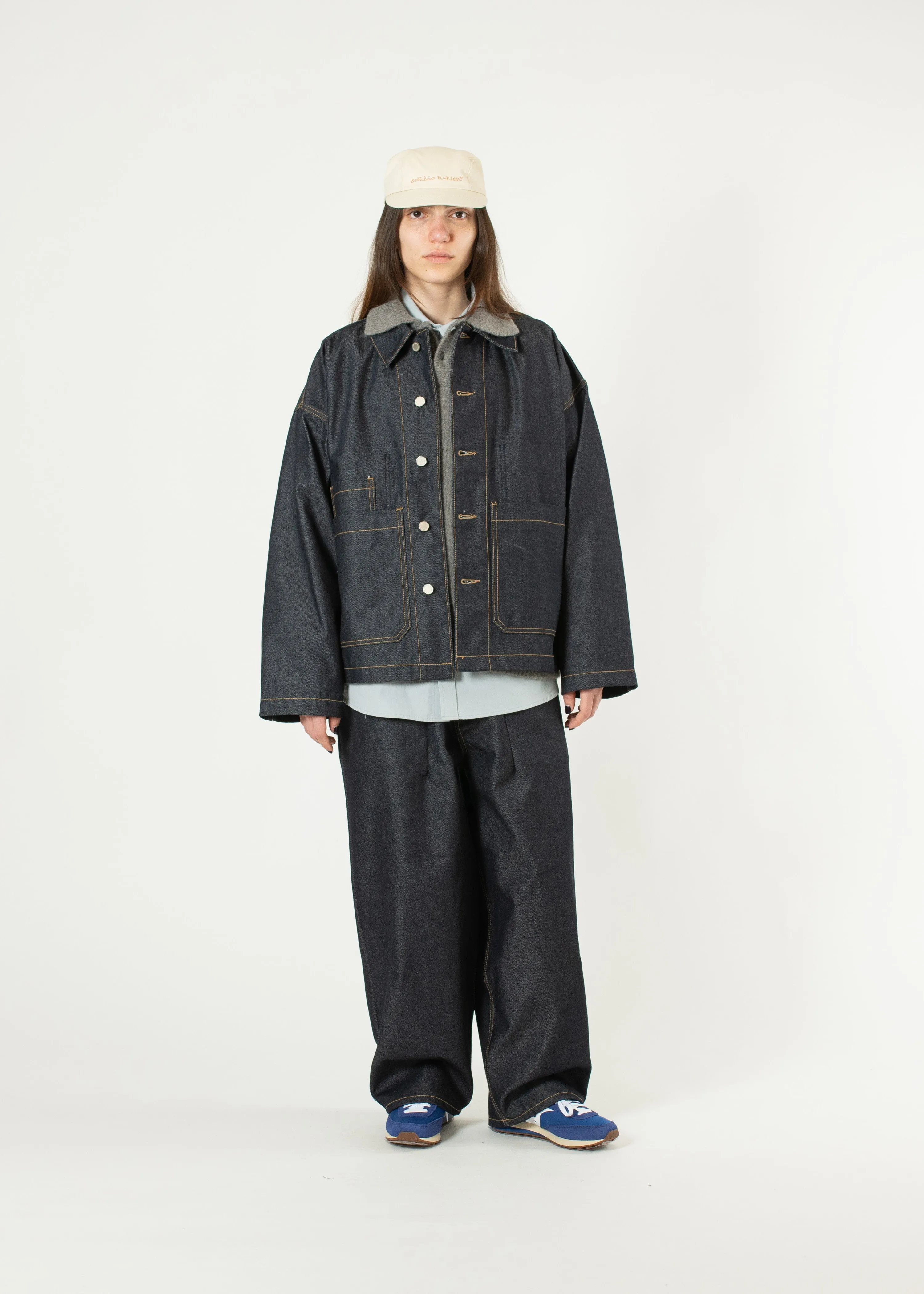 Raw Denim Chore Jacket sold by Estudio Niksen product image thumbnail 4