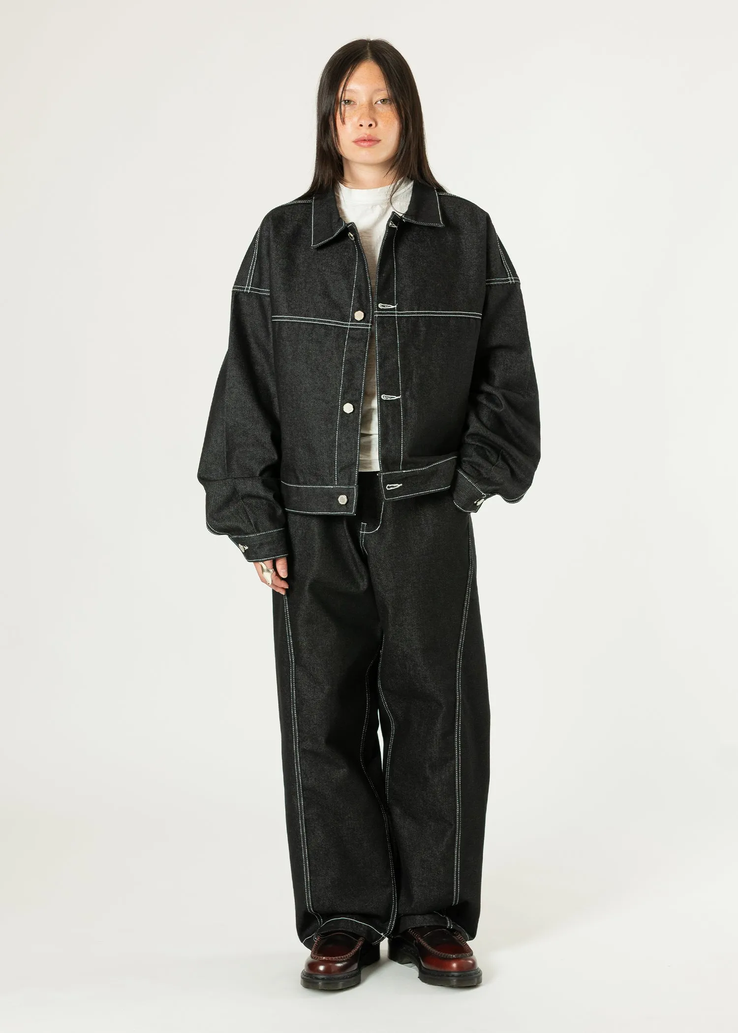 Raw Denim In-stitch Jacket sold by Estudio Niksen product image thumbnail 2