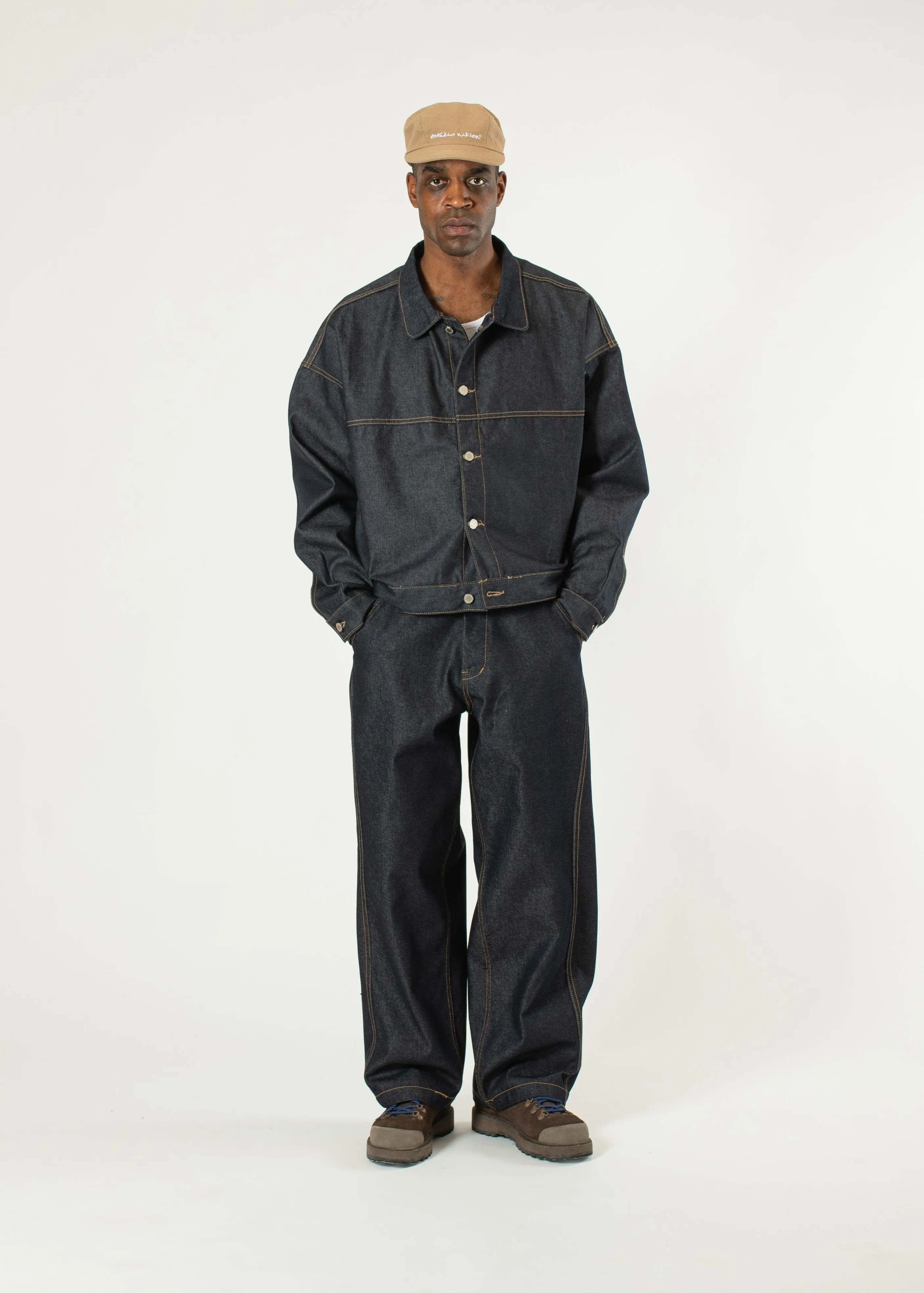 Raw Denim In-stitch Jacket sold by Estudio Niksen product image thumbnail 3