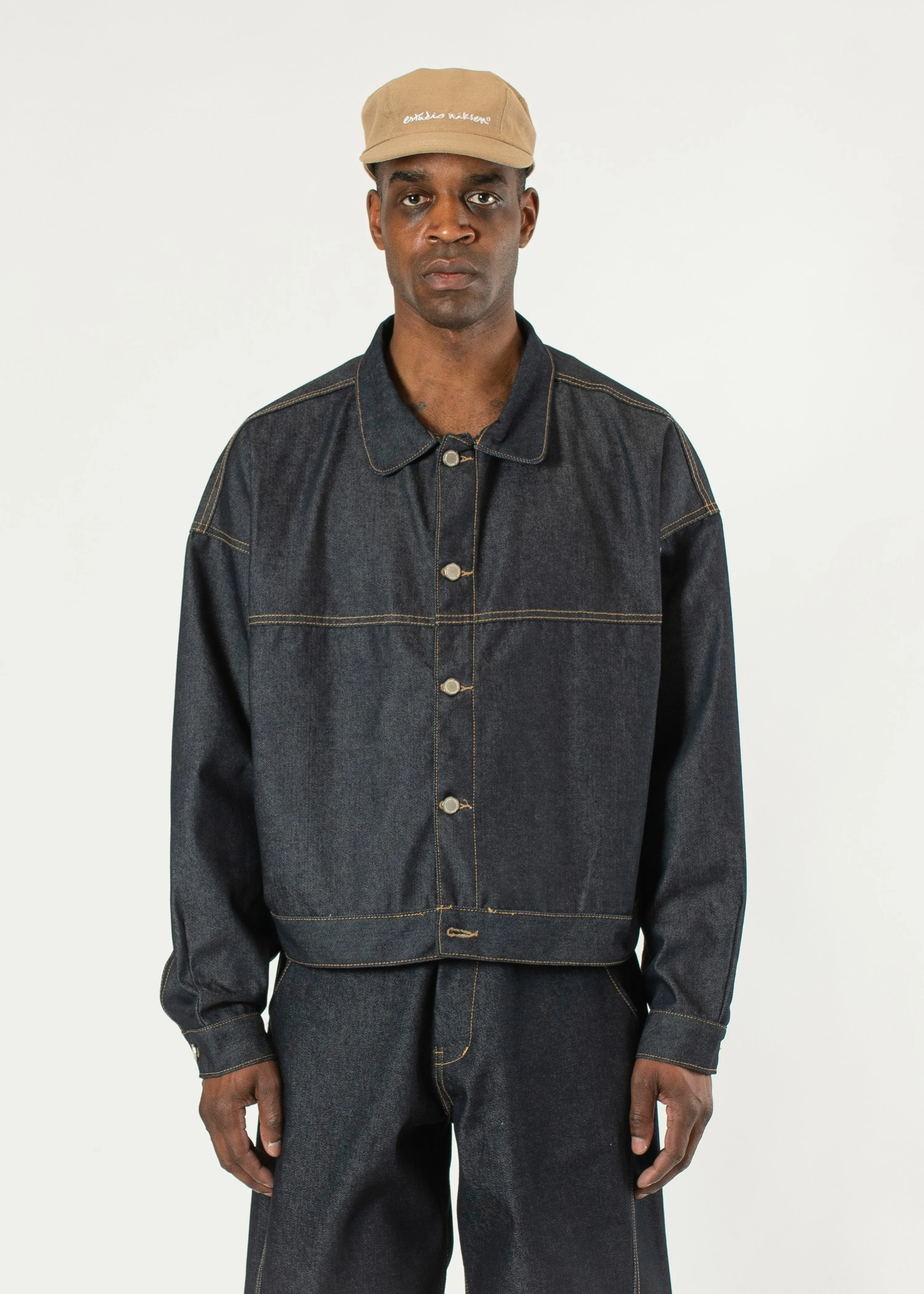 Raw Denim In-stitch Jacket sold by Estudio Niksen