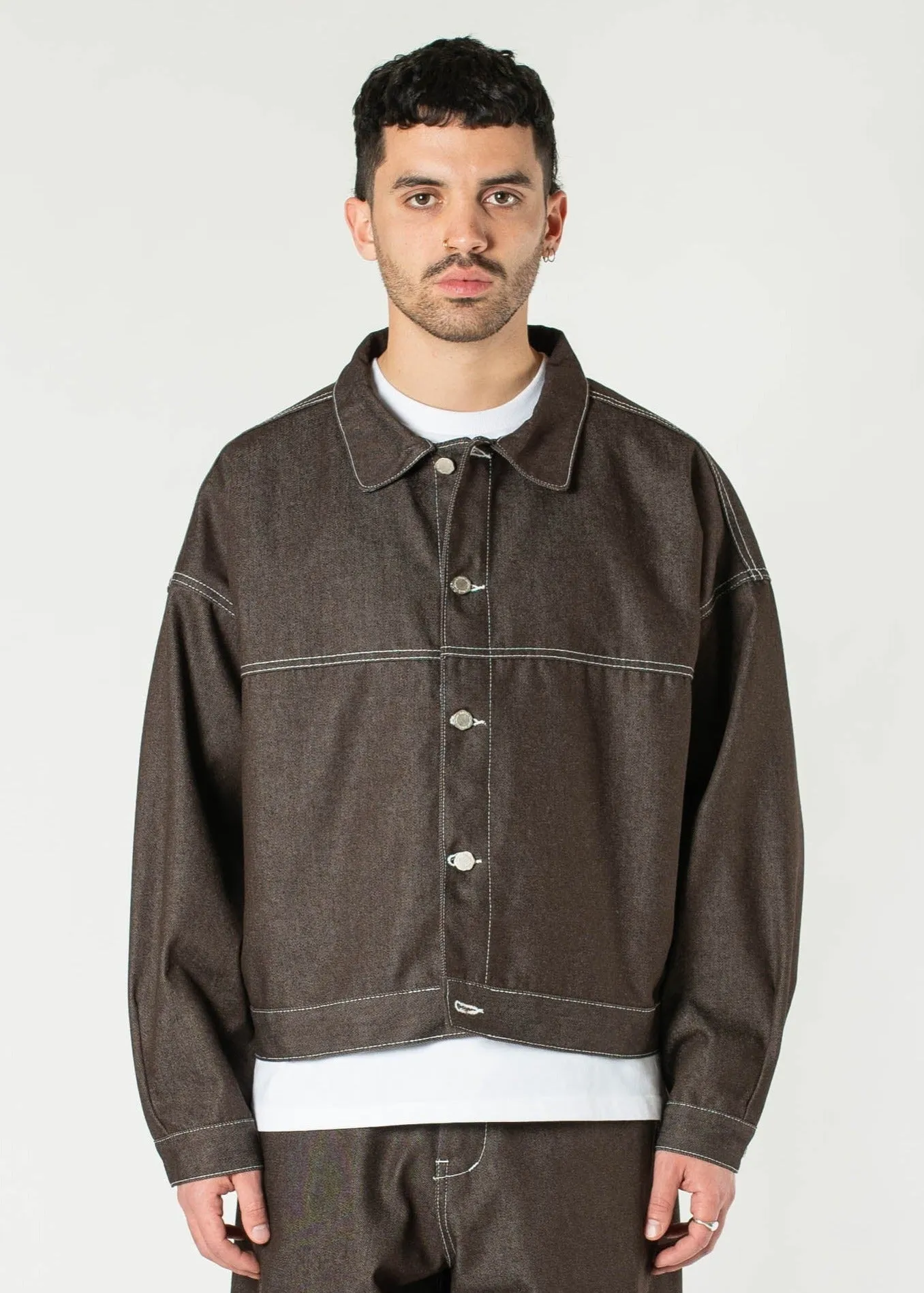 Raw Denim In-stitch Jacket sold by Estudio Niksen