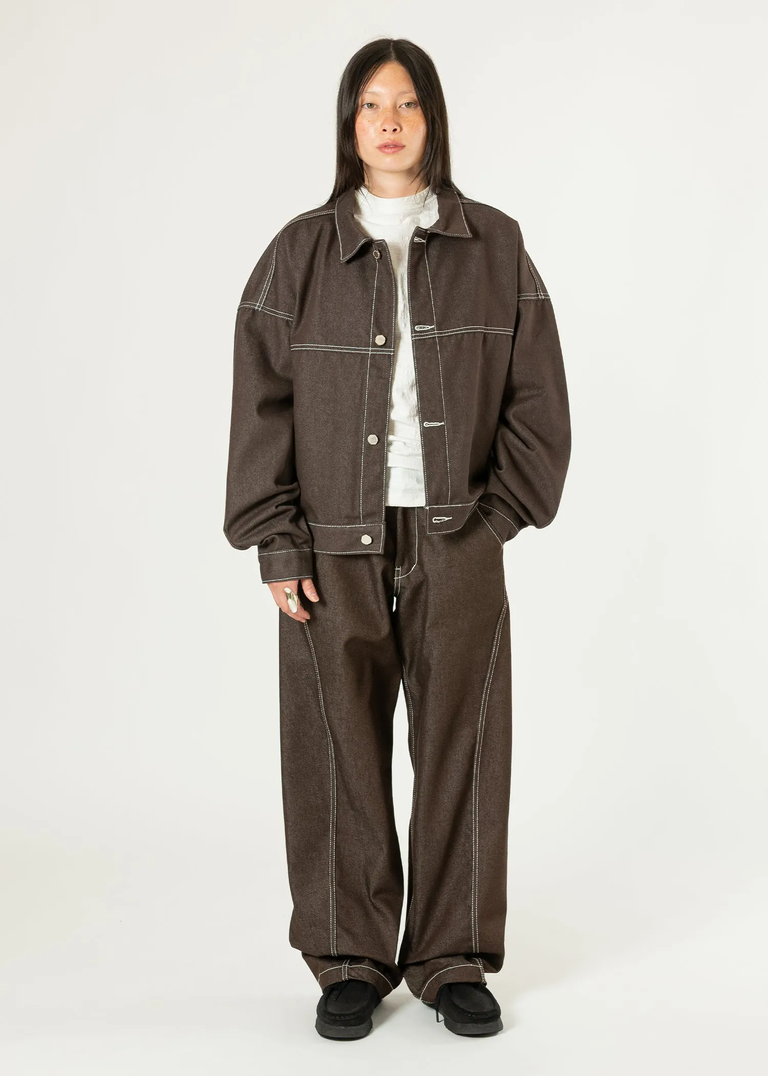 Raw Denim In-stitch Jacket sold by Estudio Niksen product image thumbnail 2