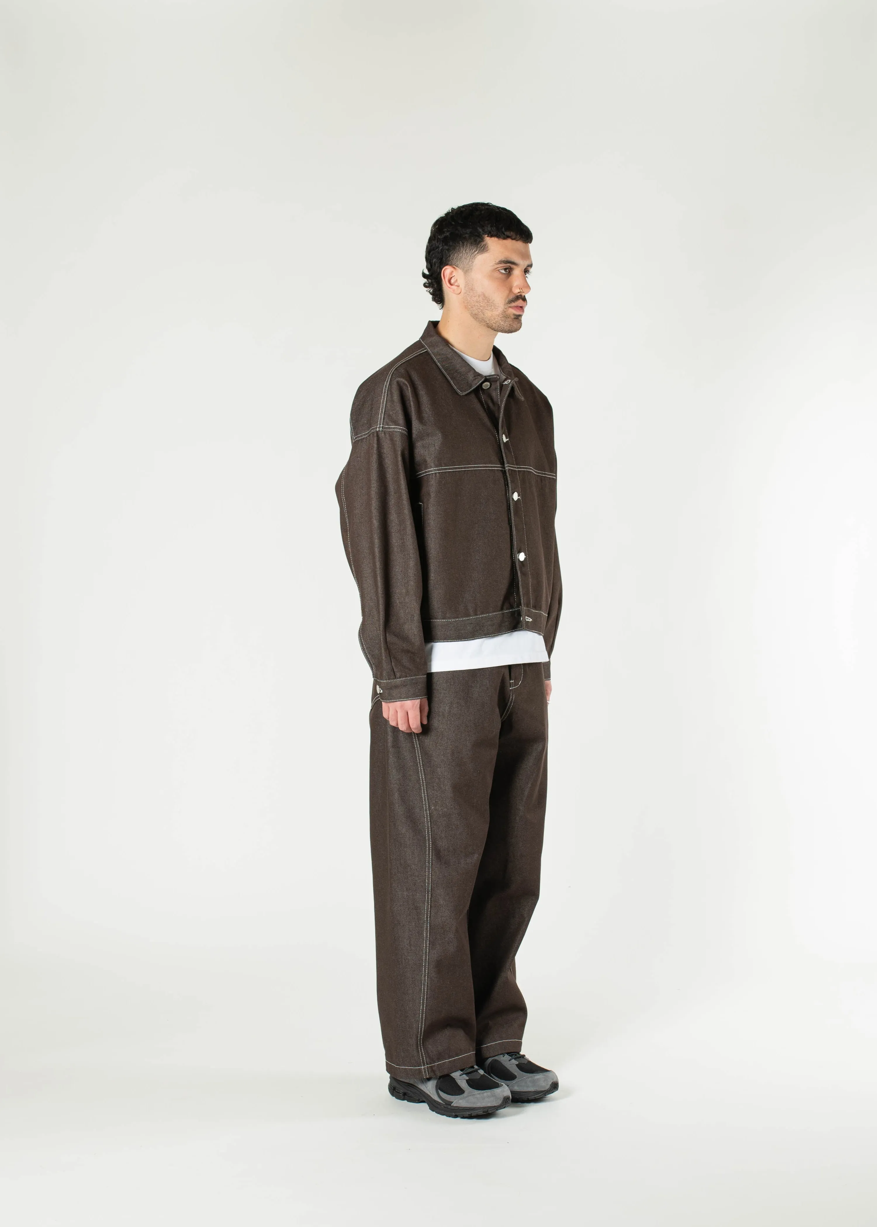 Raw Denim In-stitch Jacket sold by Estudio Niksen product image thumbnail 3