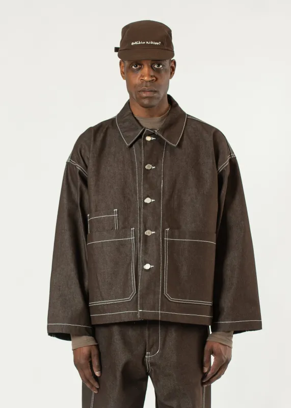 Raw Denim Chore Jacket made by Estudio Niksen