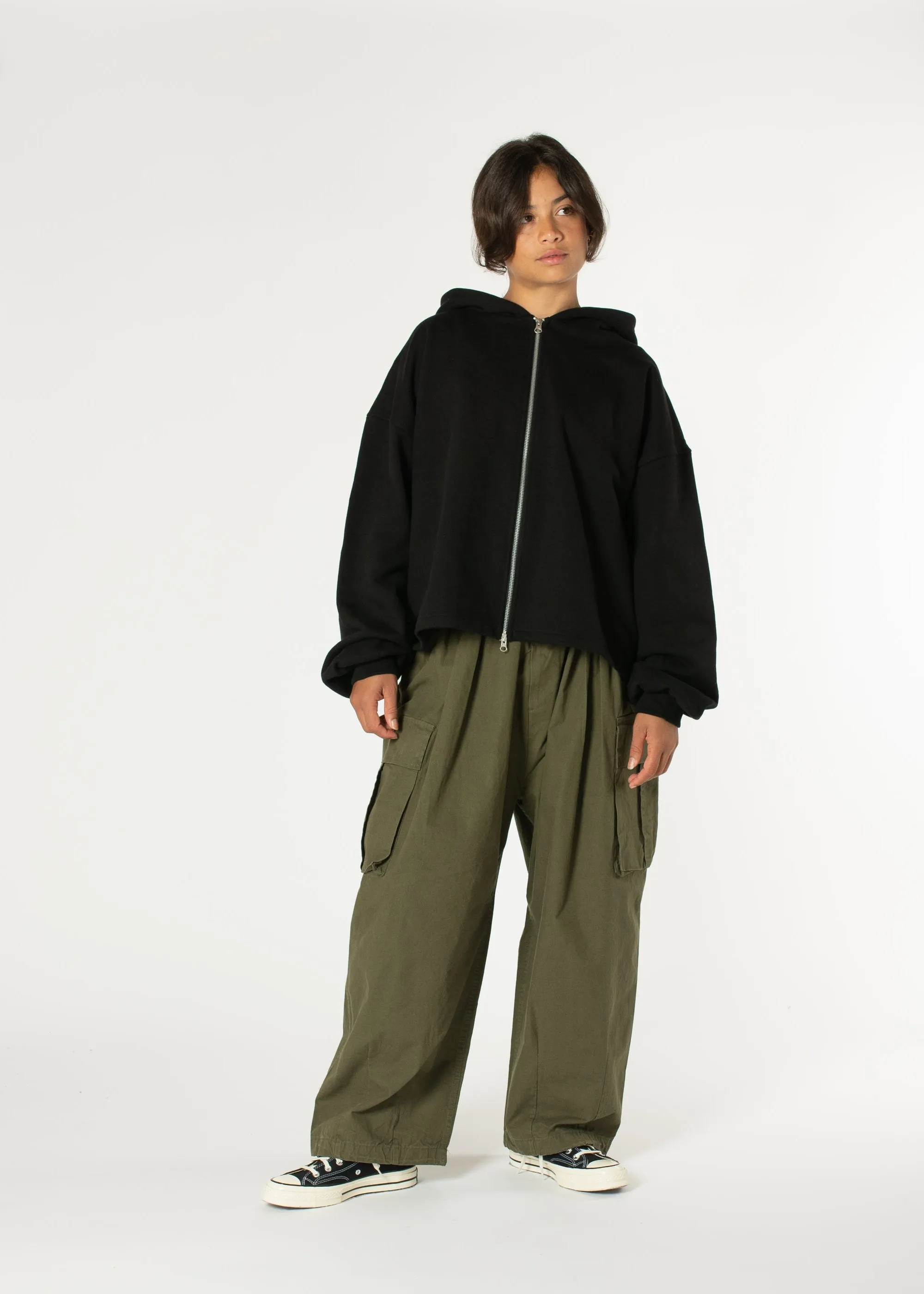 Boxy Zip-up Hoodie sold by Estudio Niksen product image thumbnail 2