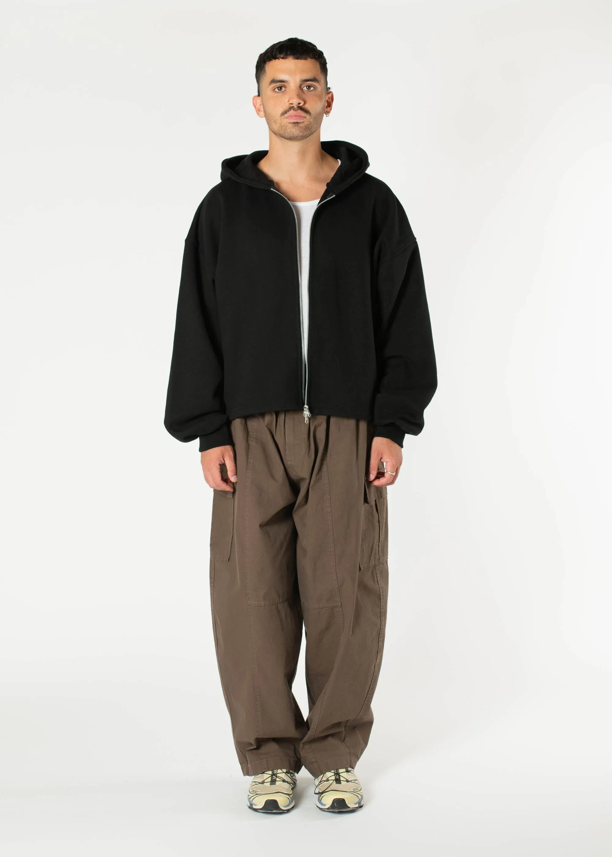 Boxy Zip-up Hoodie sold by Estudio Niksen product image thumbnail 3