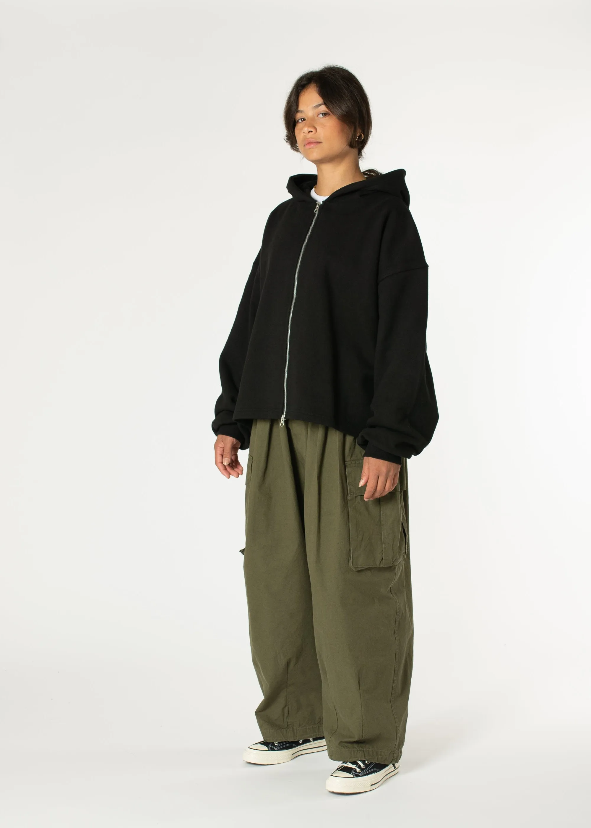 Boxy Zip-up Hoodie sold by Estudio Niksen product image thumbnail 4