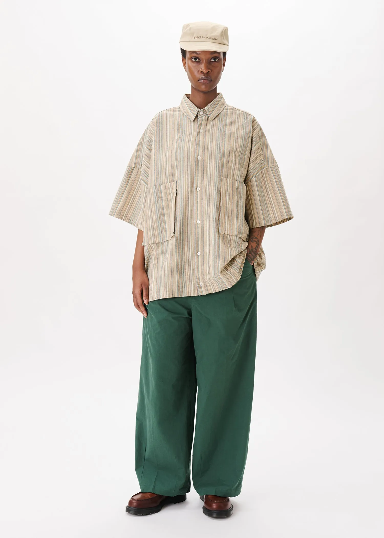 Back-pleat Cotton Trousers sold by Estudio Niksen product image thumbnail 3